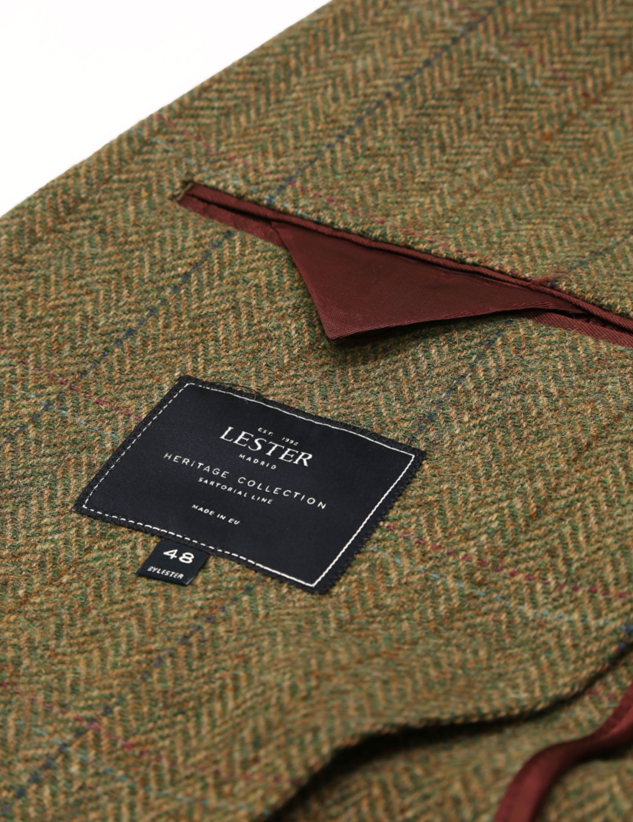 Chaqueta tweed durham Verde
