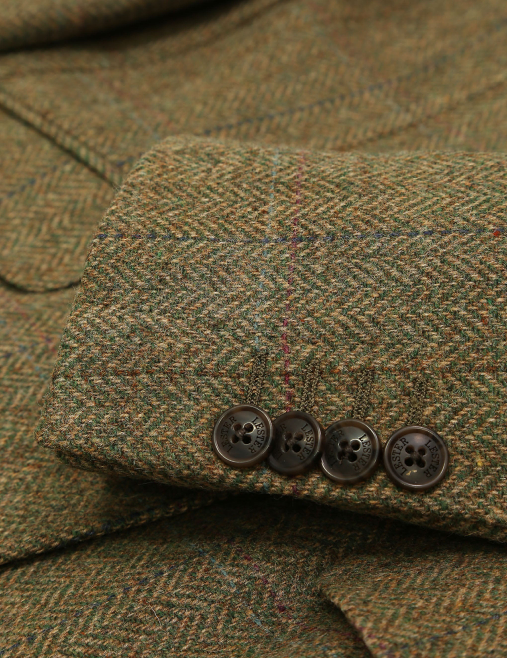 Chaqueta tweed durham Verde