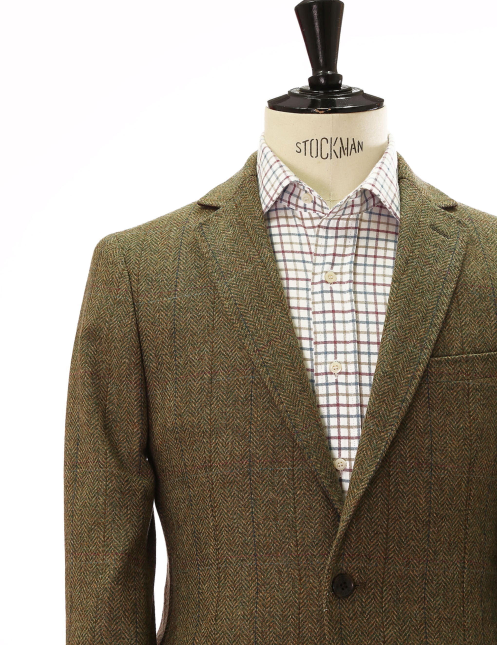 Chaqueta tweed durham Verde