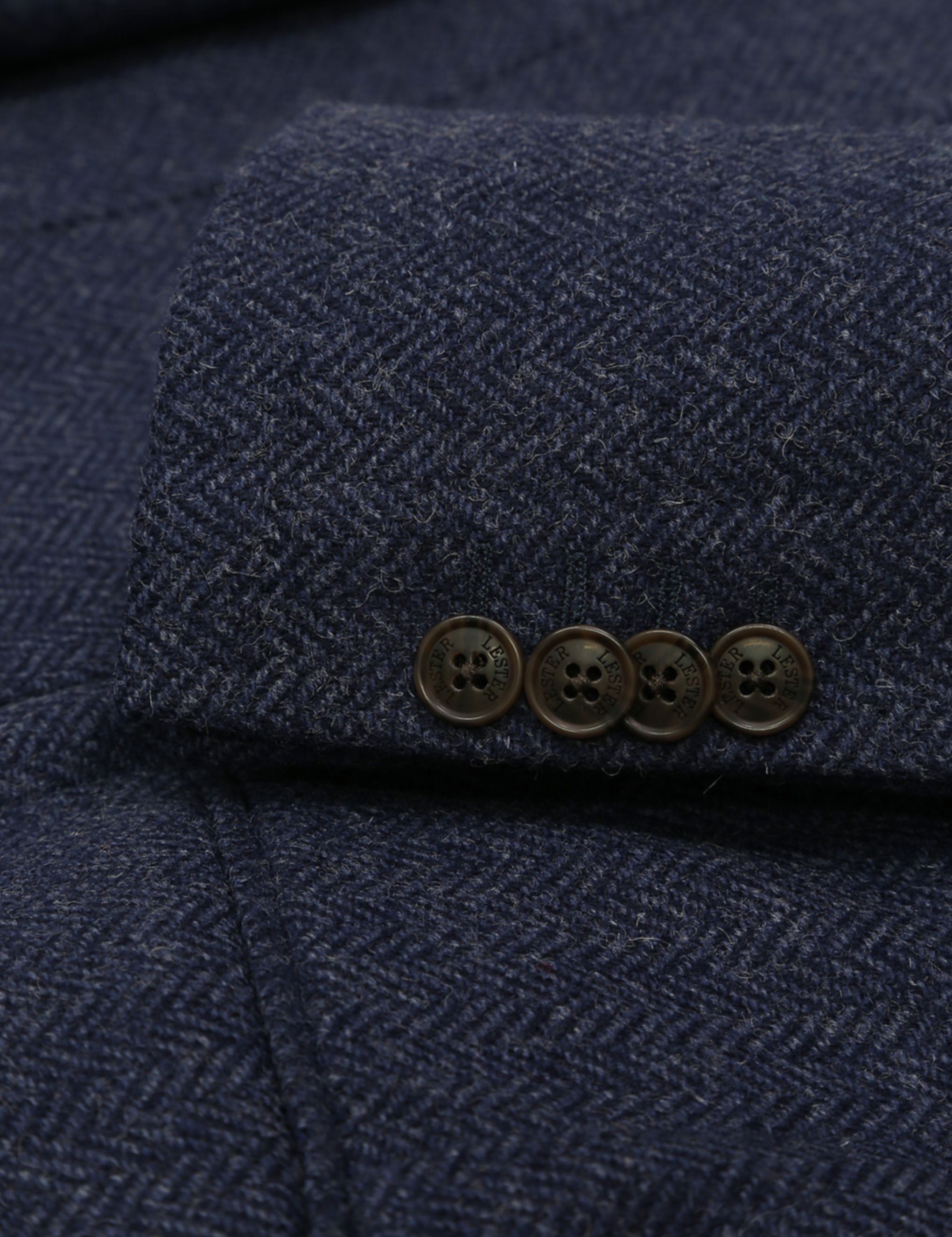Chaqueta tweed birmingham Azul