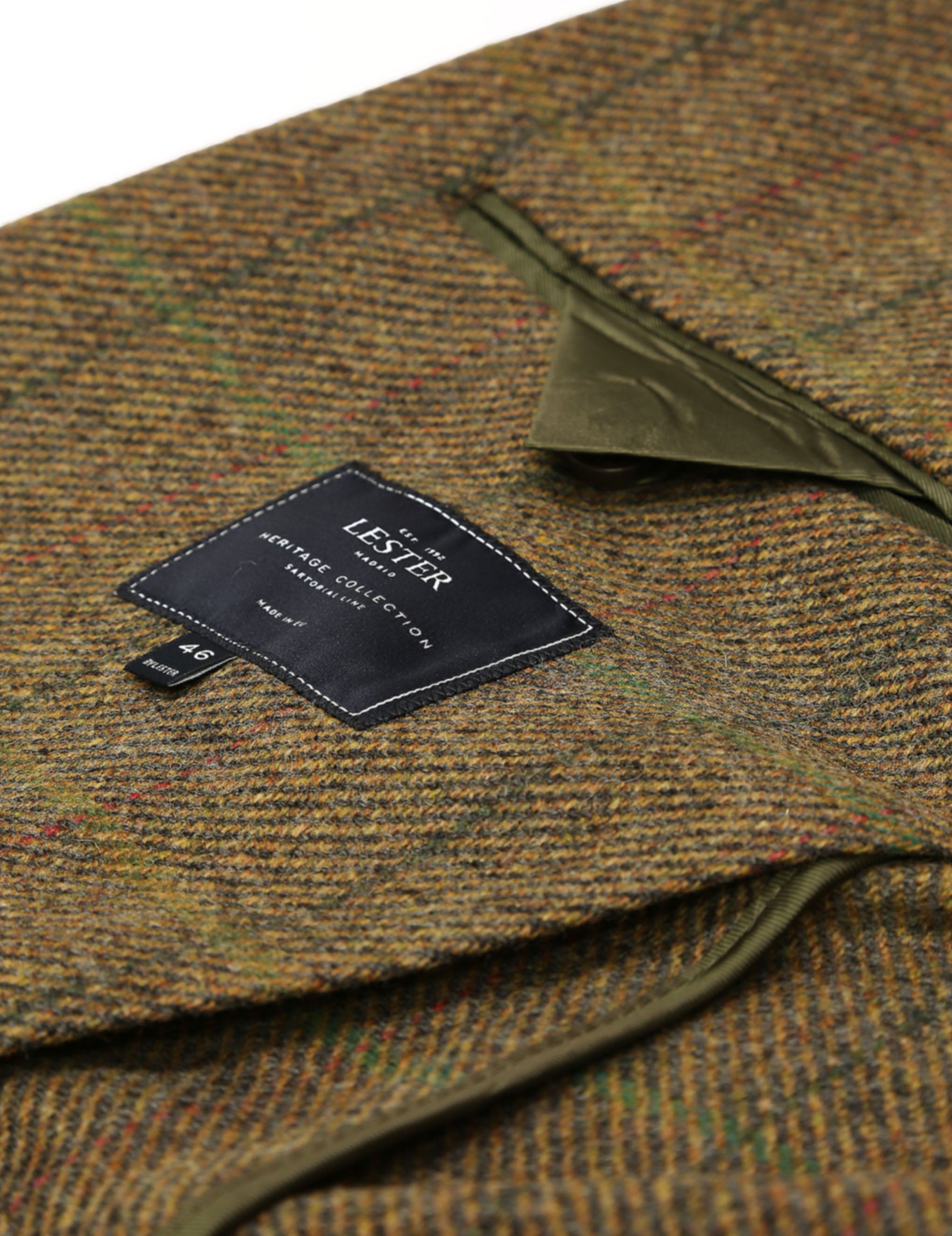 Chaqueta tweed oxford Verde