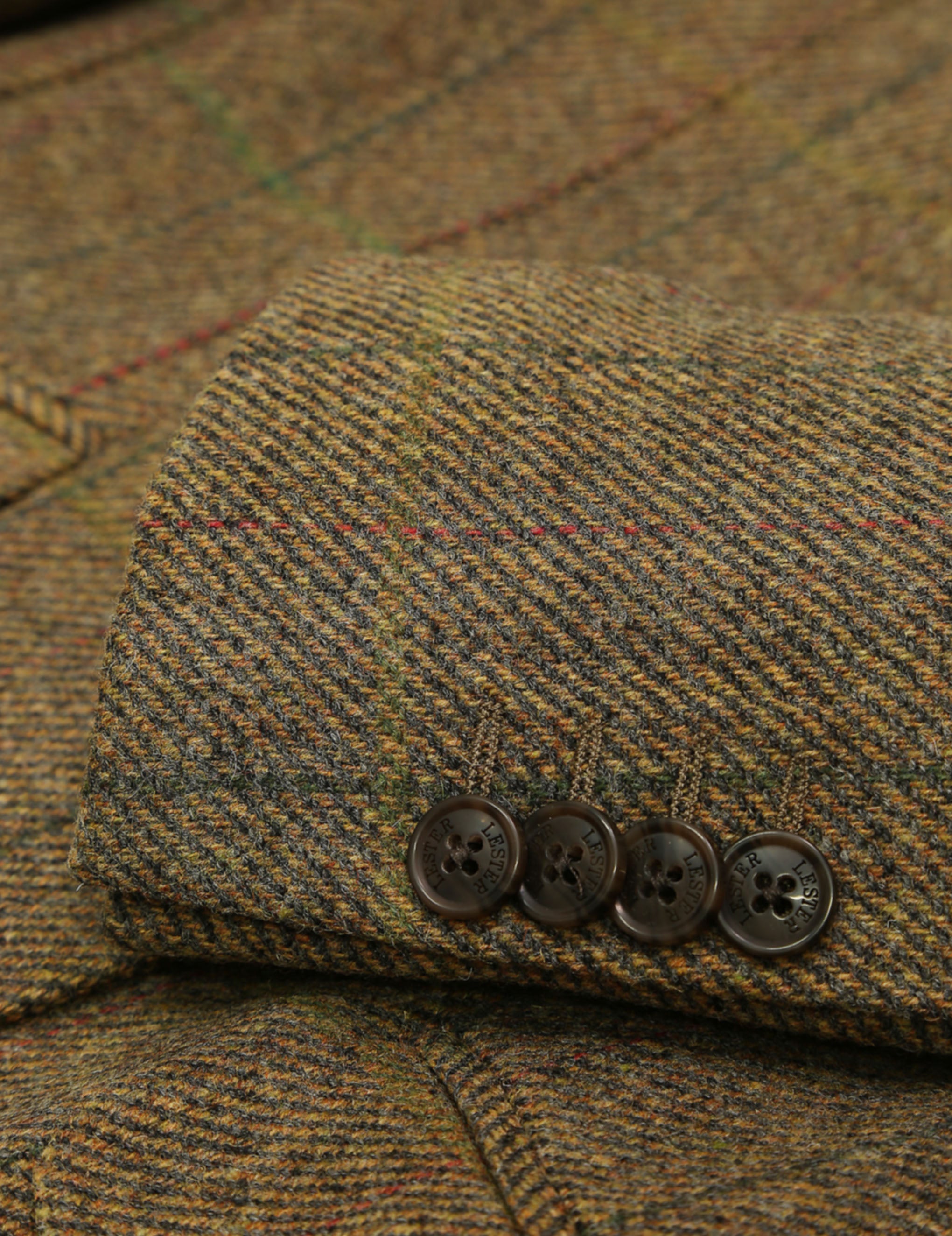 Chaqueta tweed oxford Verde