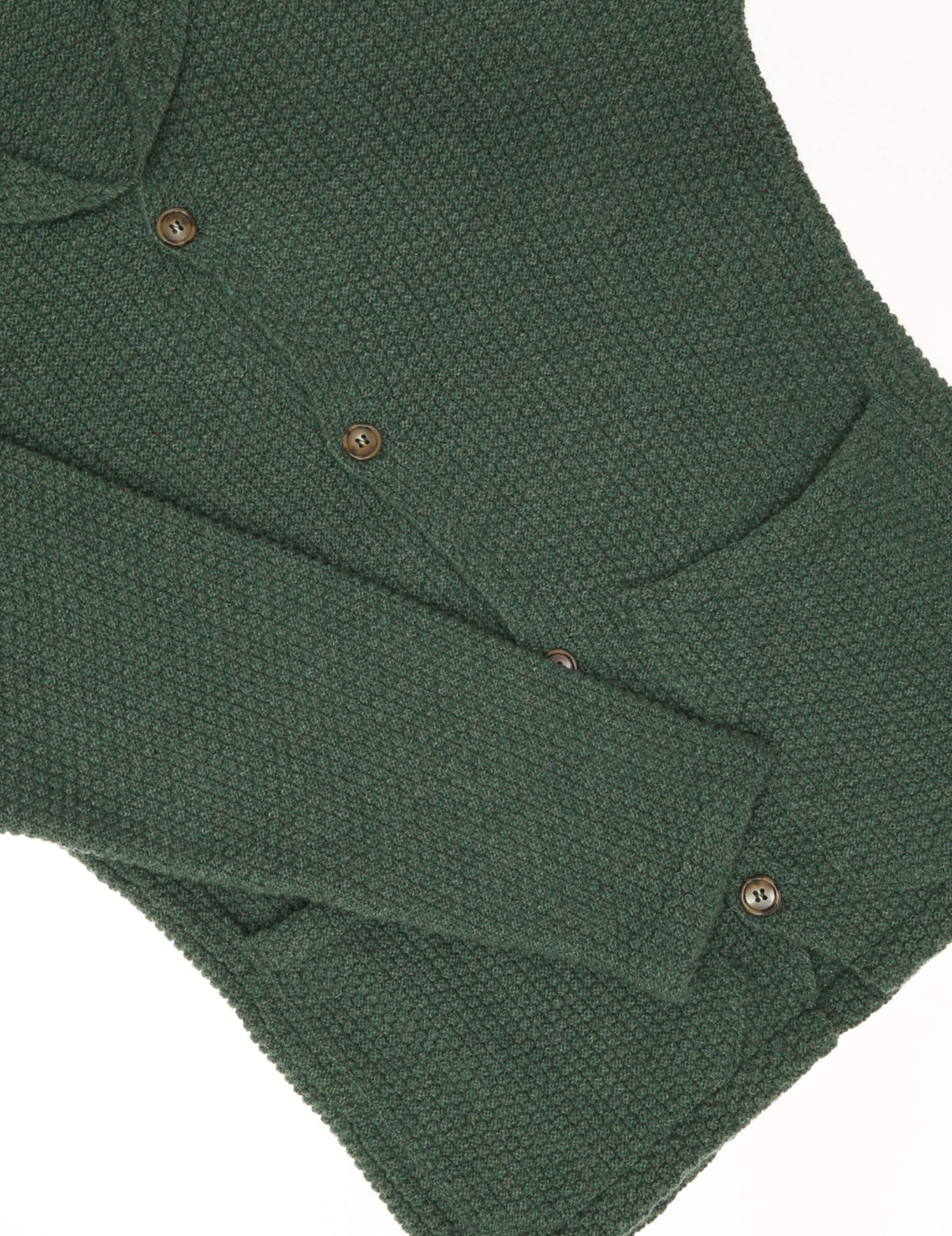 Cardigan punto de arroz Verde