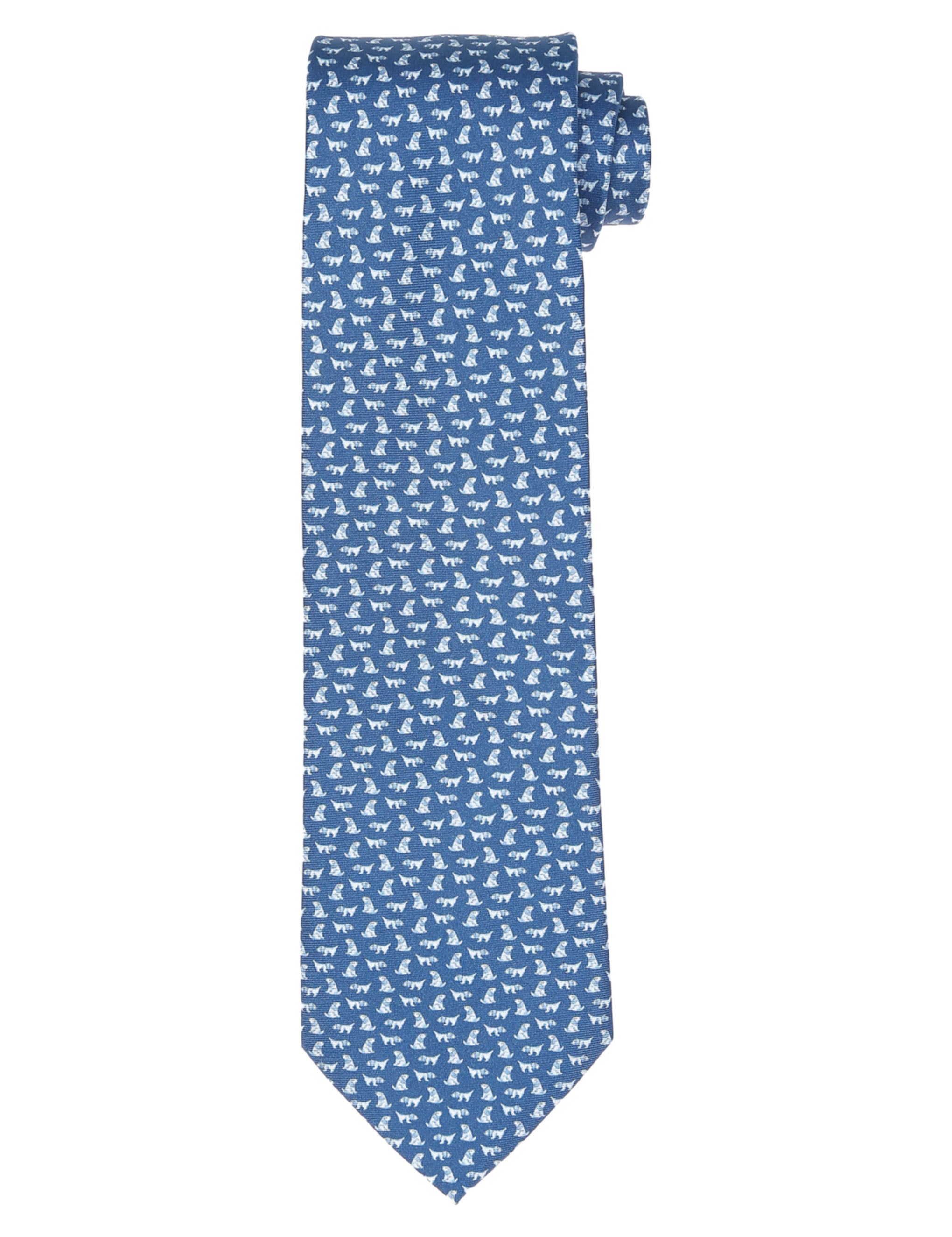 Corbata perritos Azul/azul