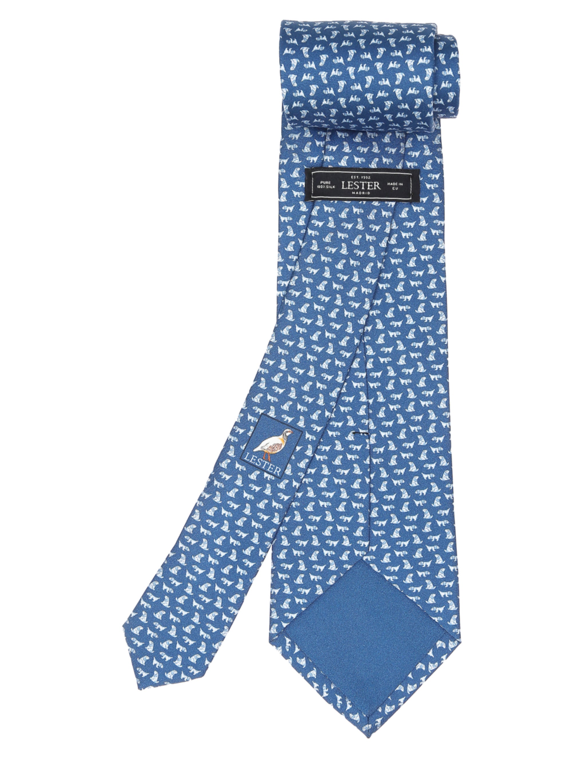 Corbata perritos Azul/azul