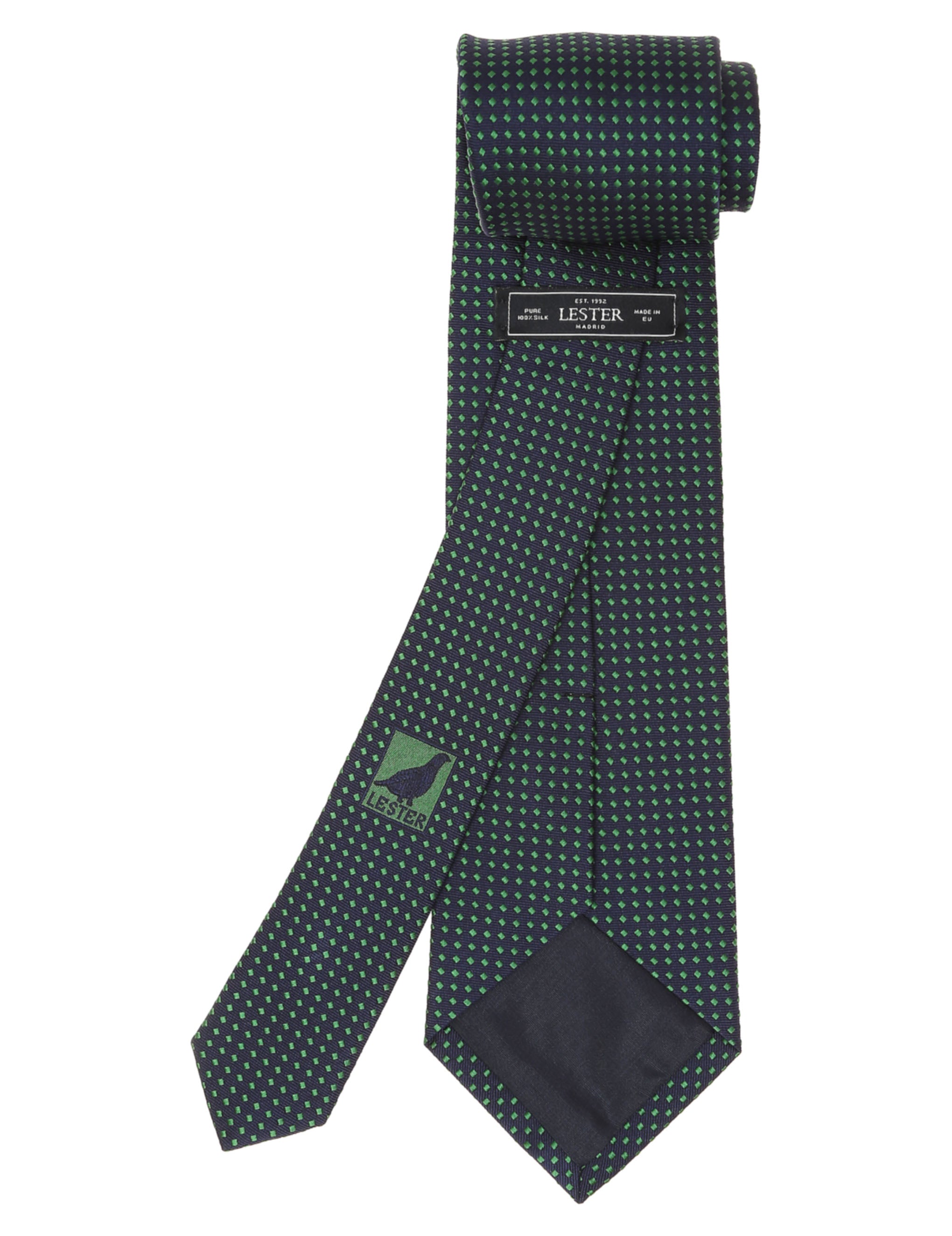 Corbata cubitos Azul/verde