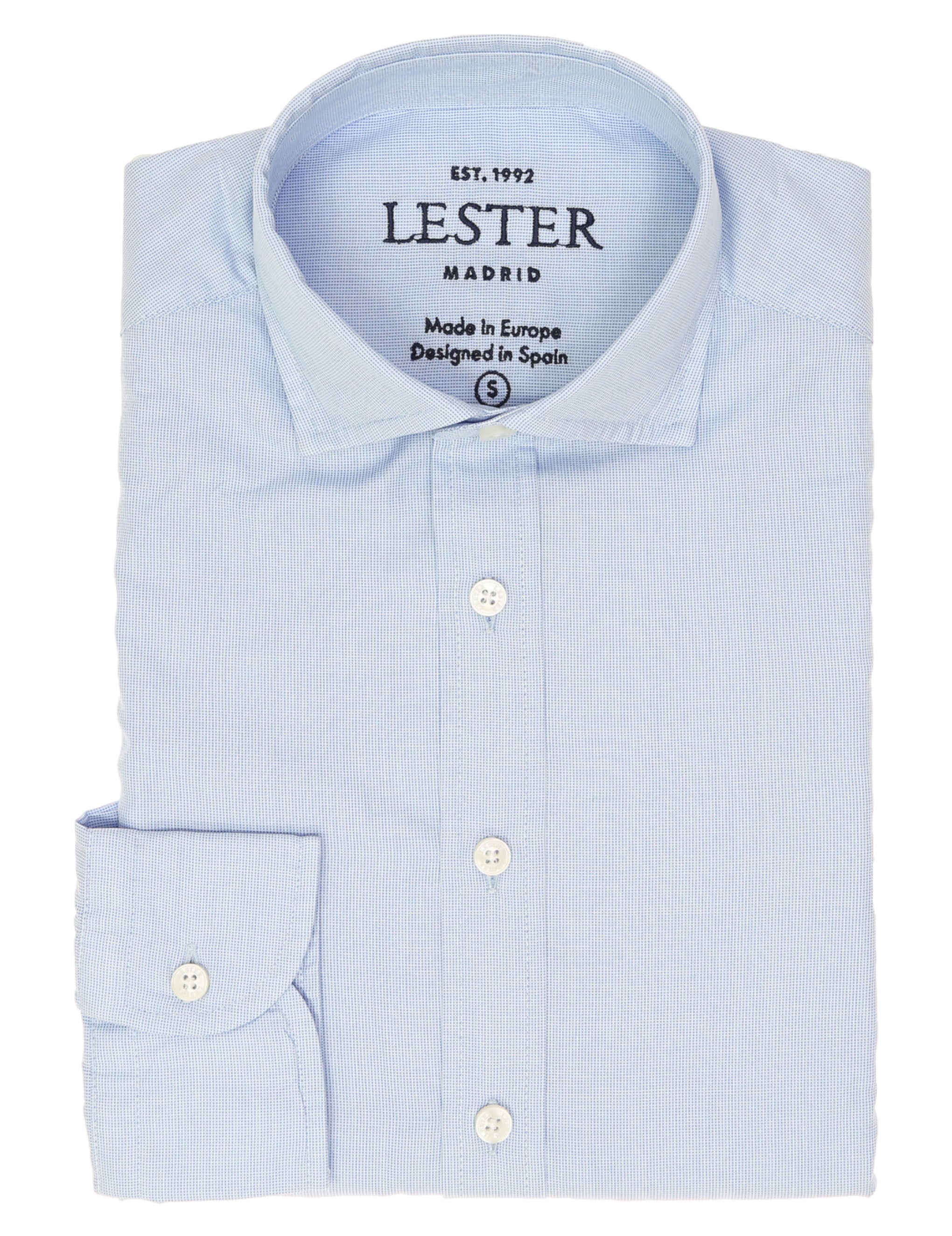 Camisa sport semilisa Azul