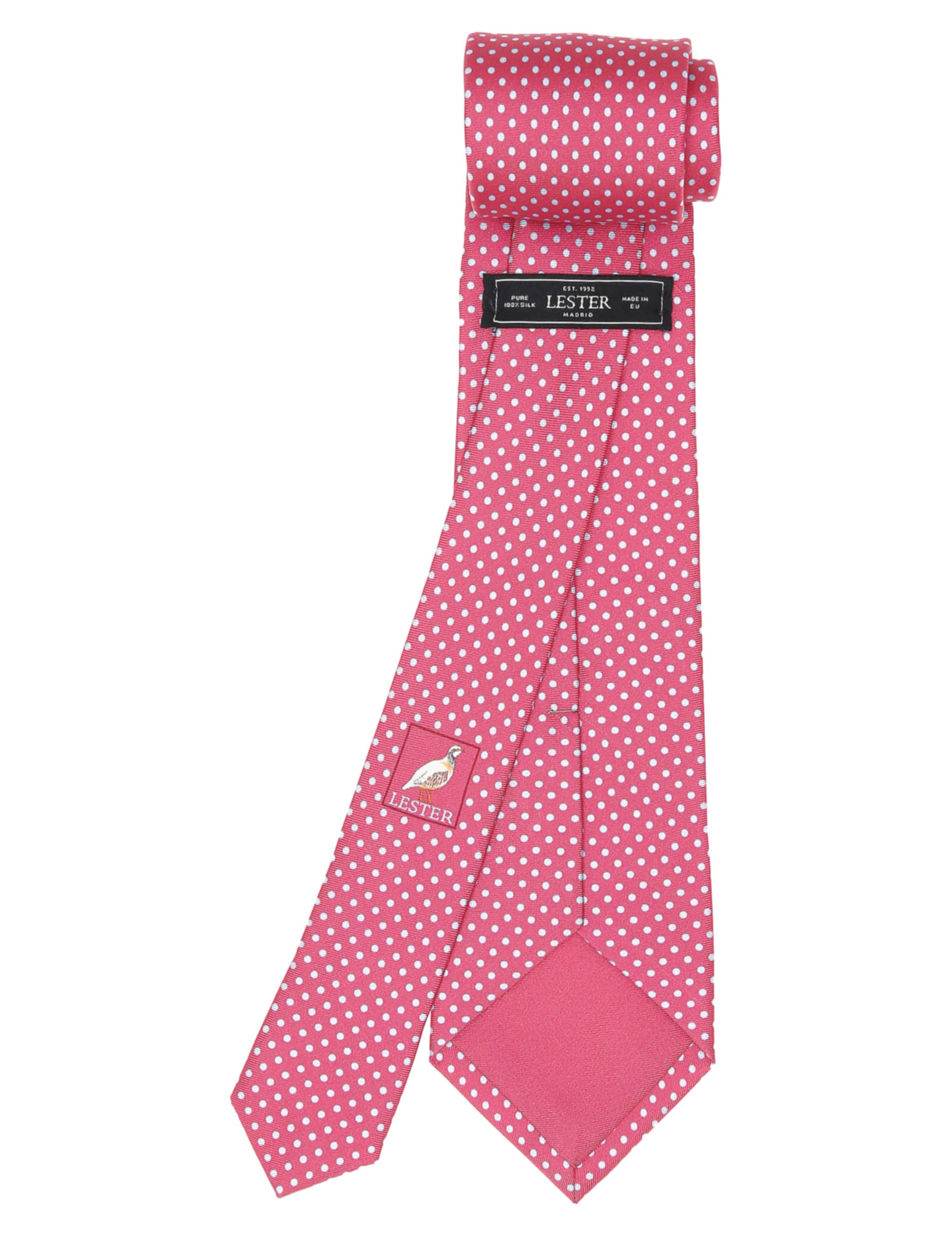 Corbata pois estampa Rosa/azul