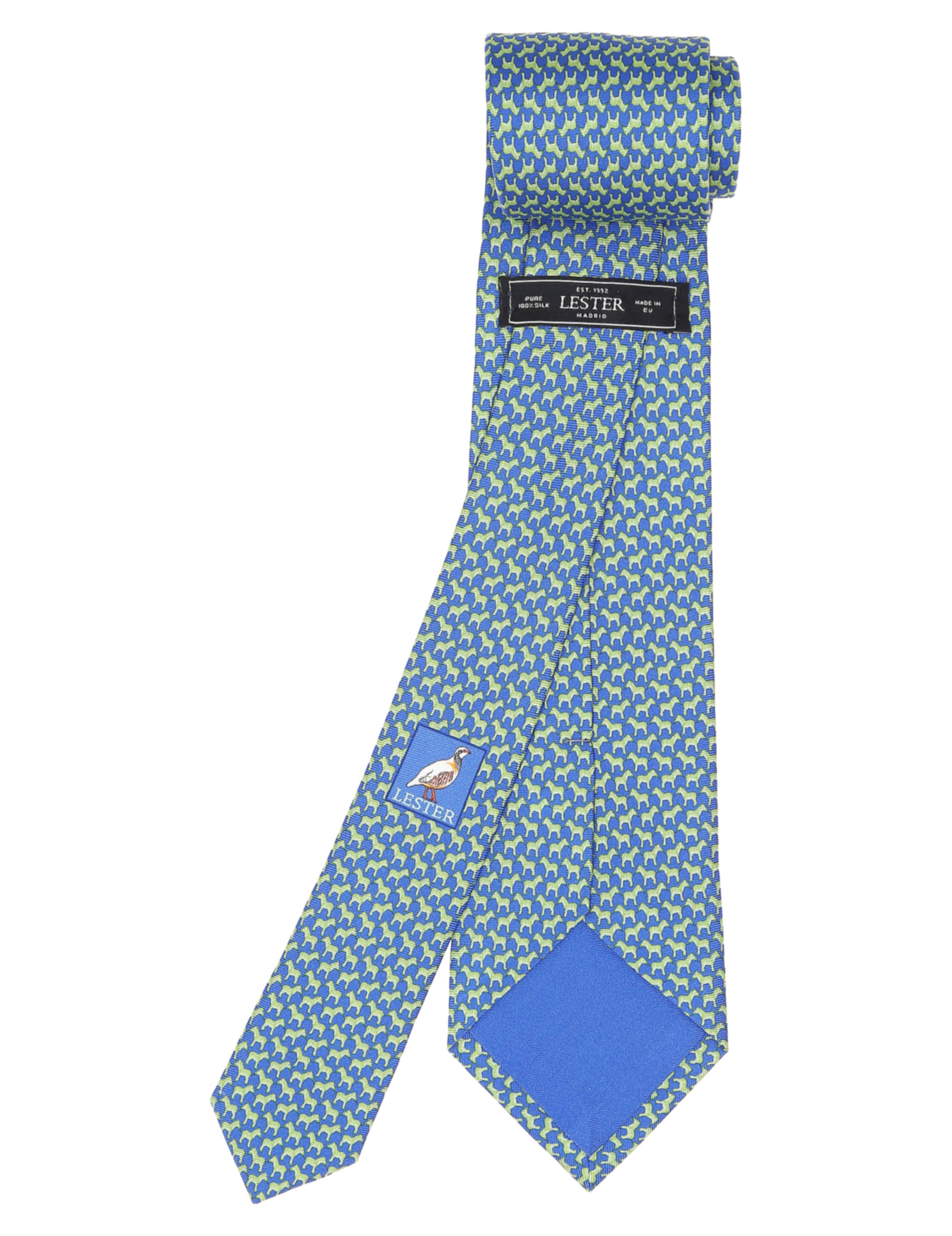 Corbata cebras Azul/verde