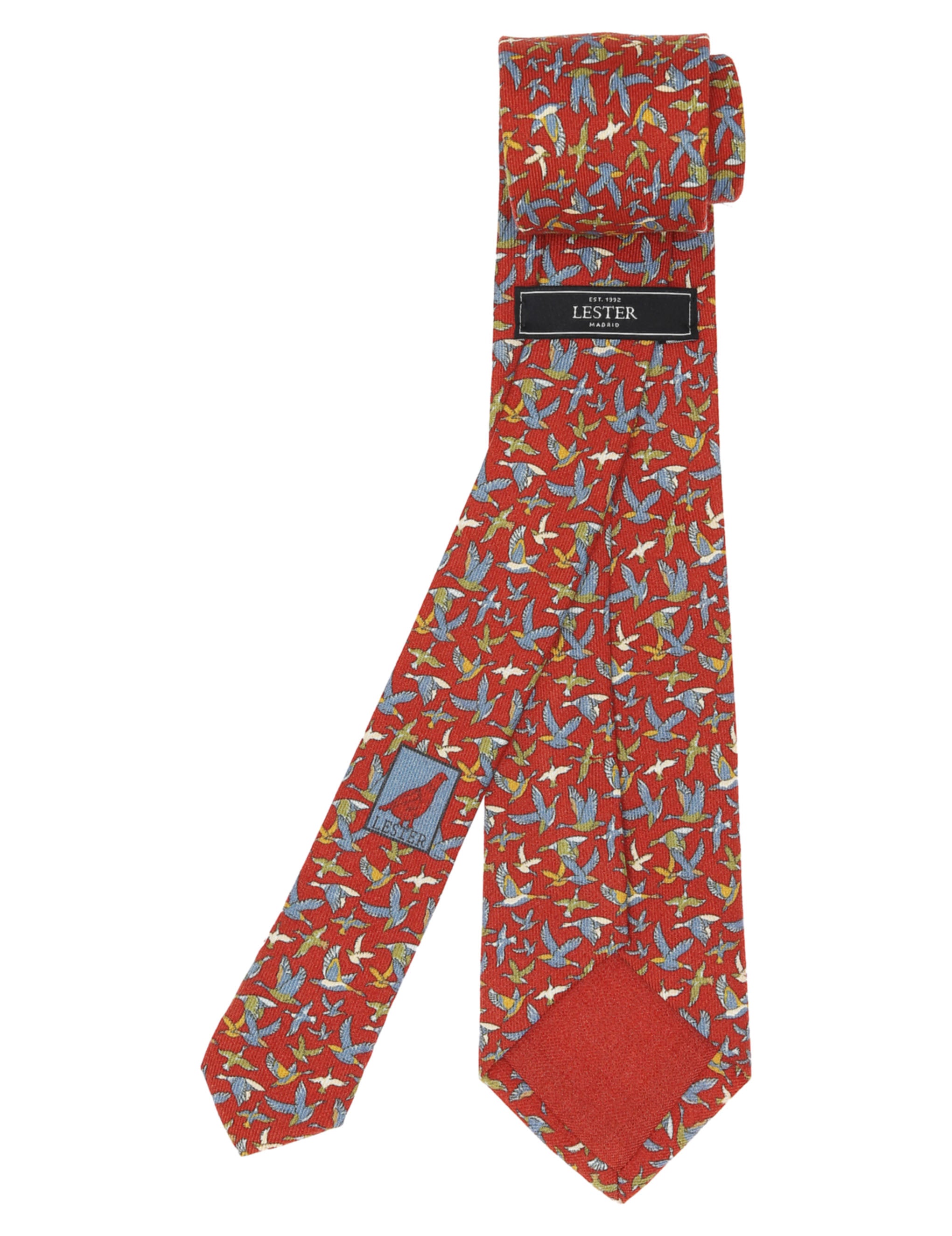 Corbata lana anatra Rojo