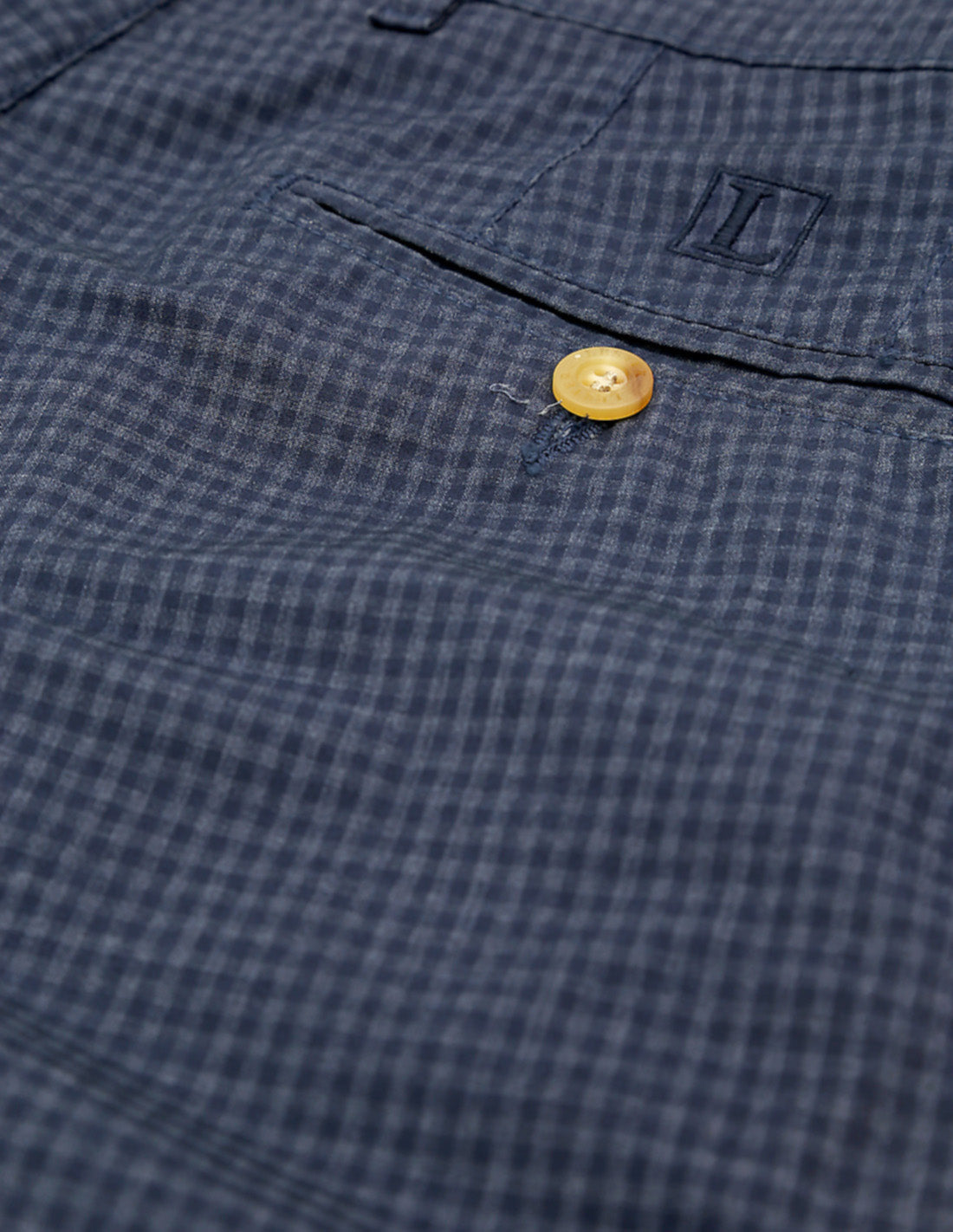 Pantalón vichy Azul