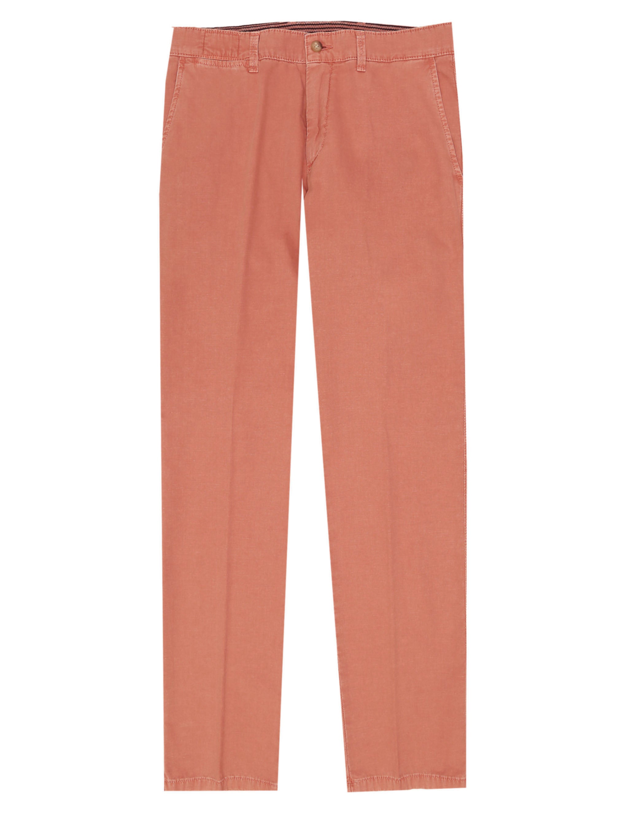 Pantalón lino algodón Rojo