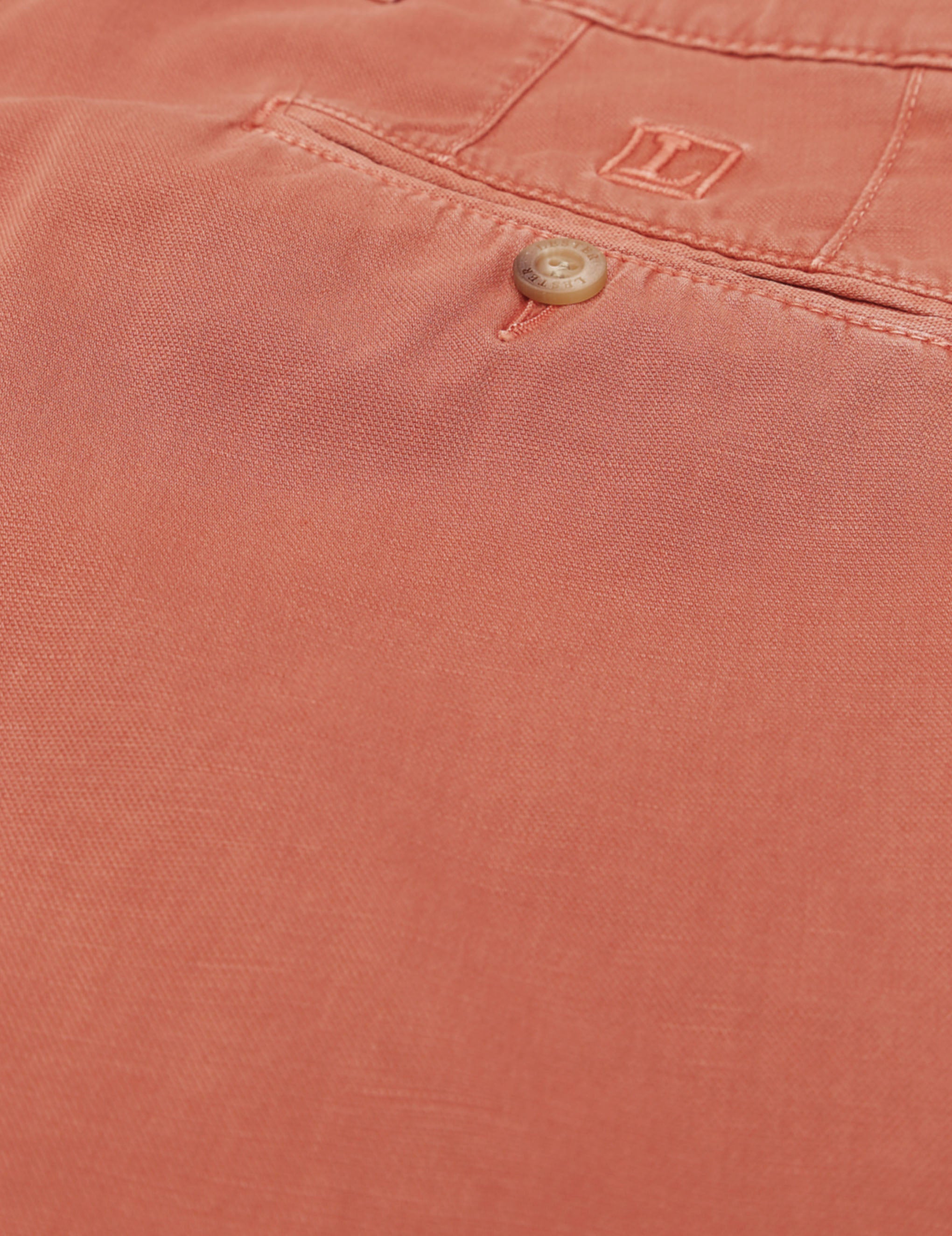Pantalón lino algodón Rojo
