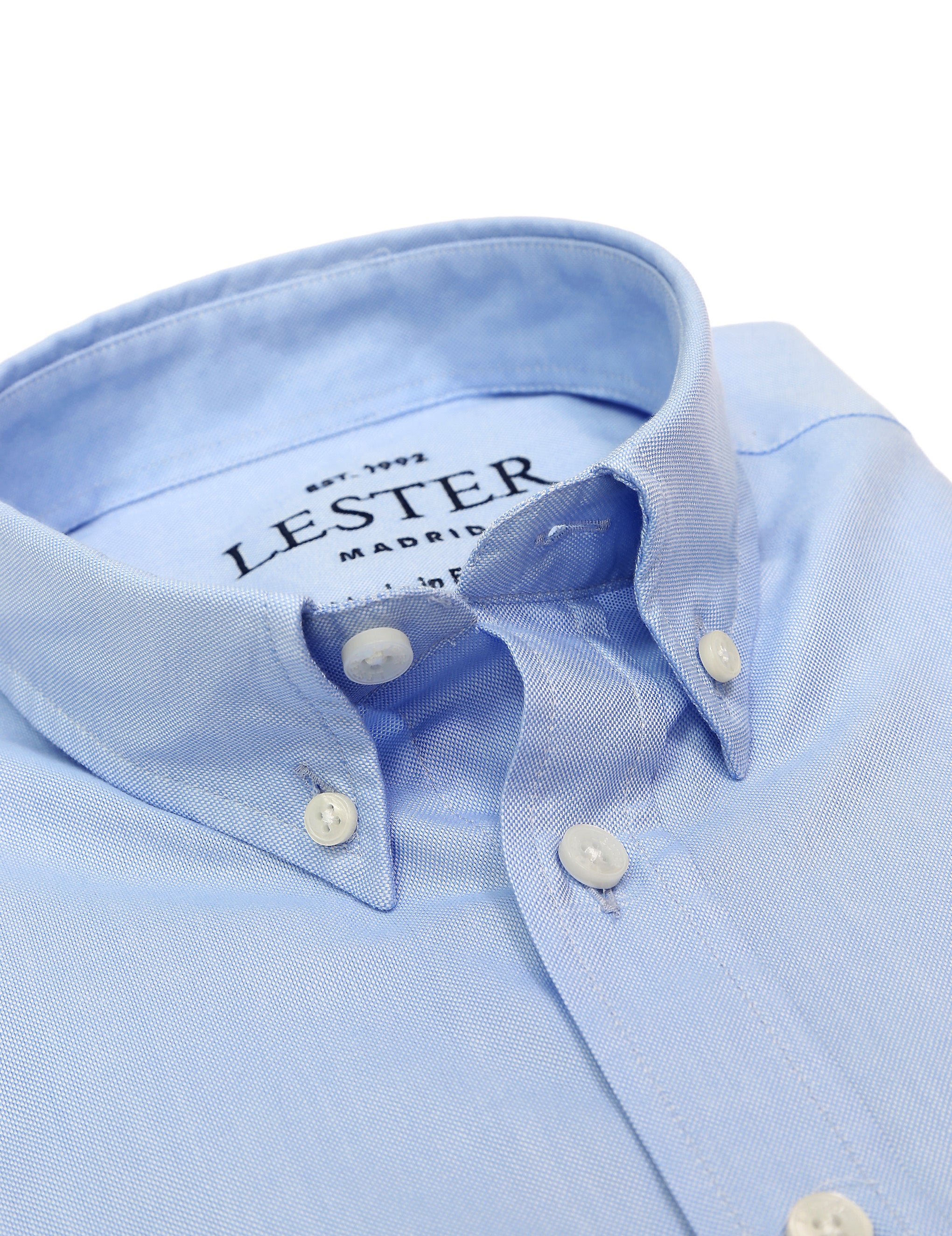 Camisa sport oxford liso Azul