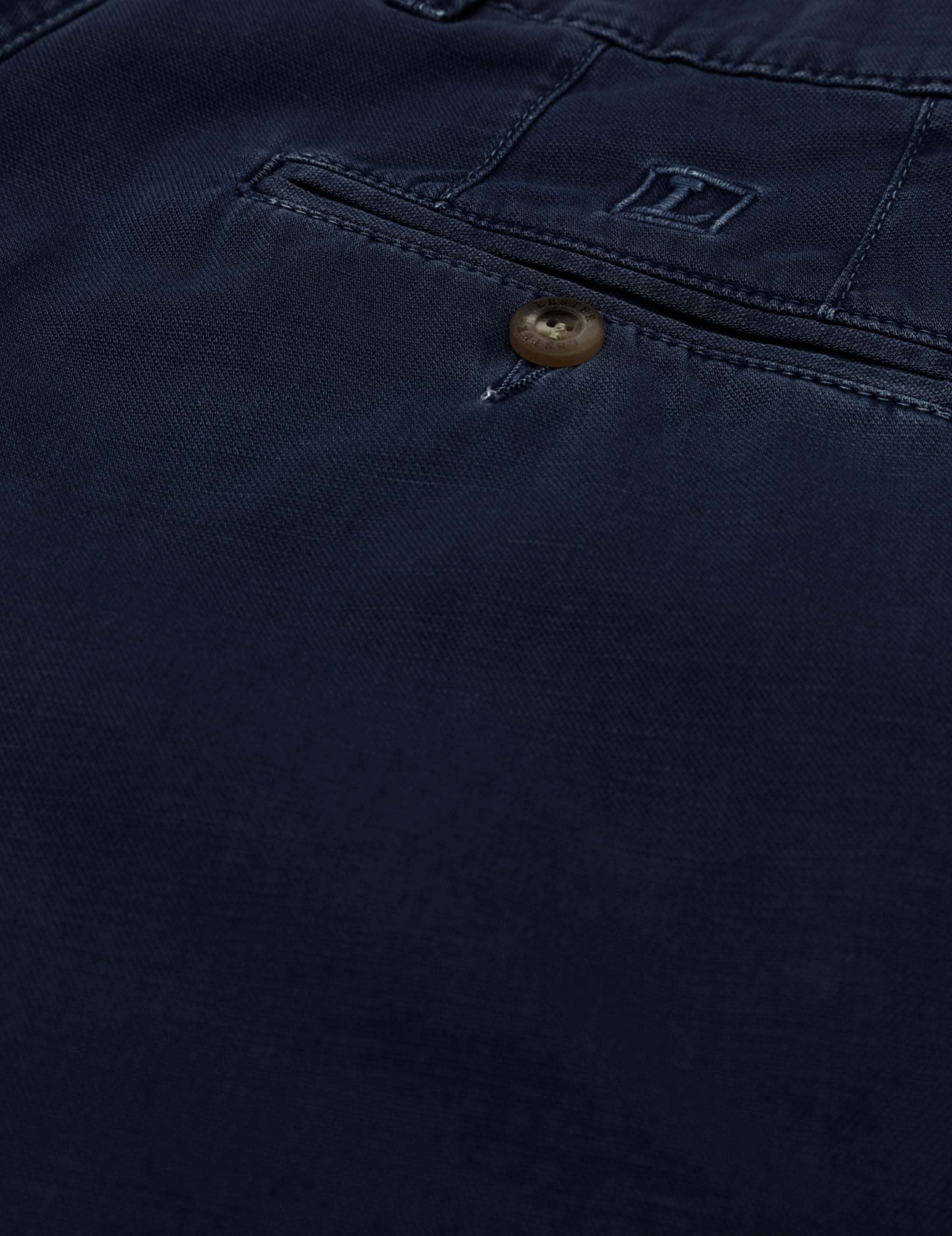Pantalón lino algodón Azul oscuro