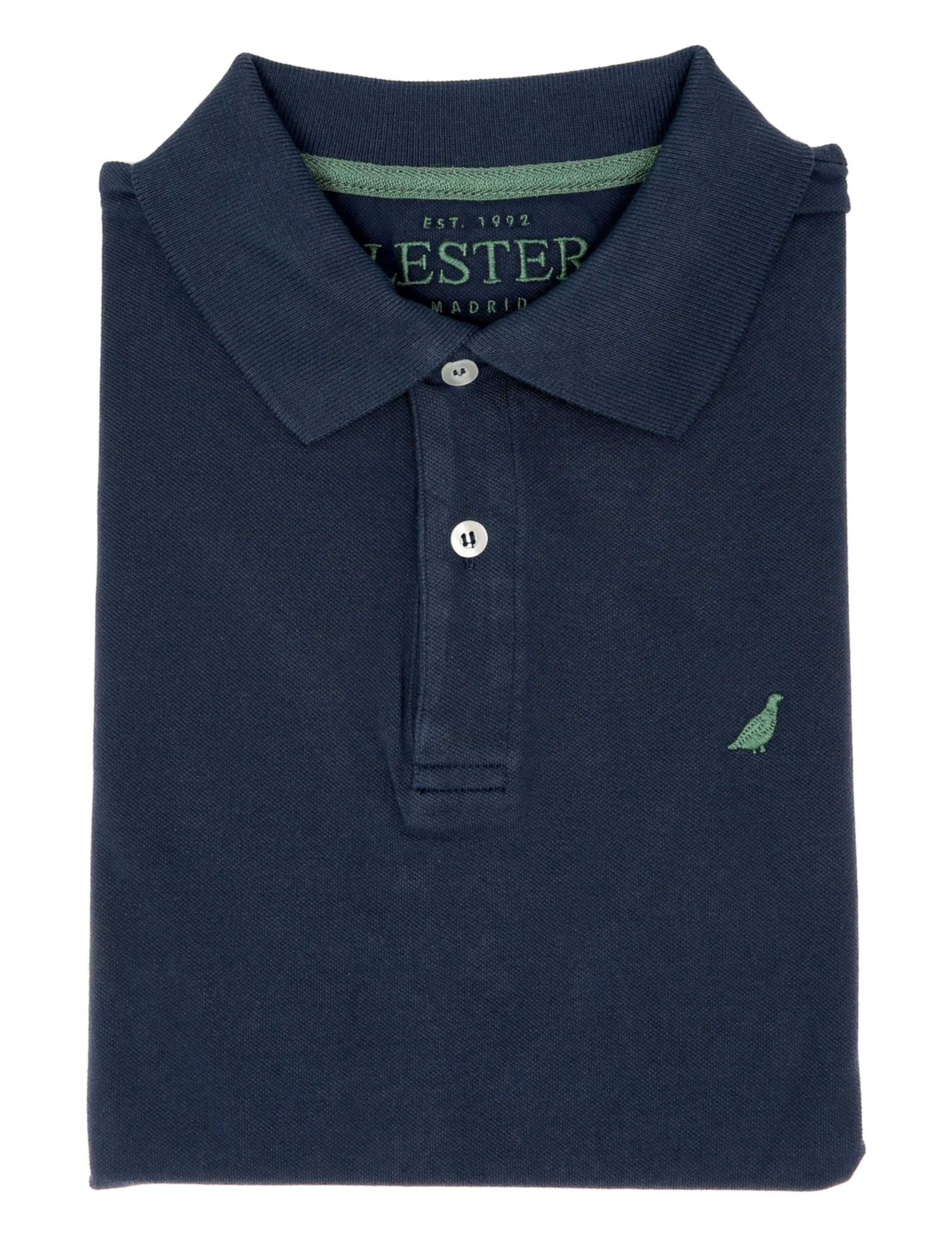 Polo pique manga corta Azul oscuro