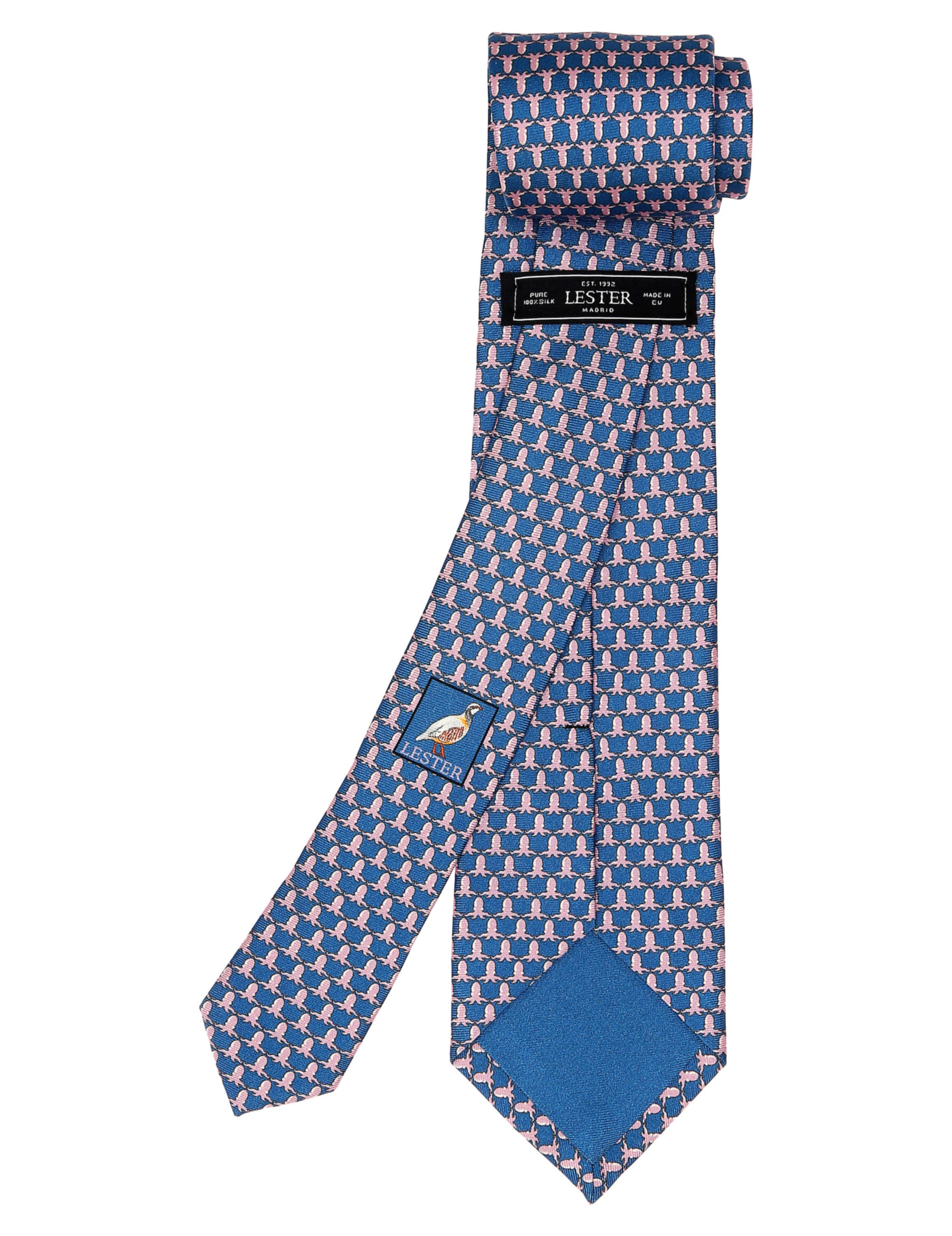 Corbata pulpos Azul/rosa