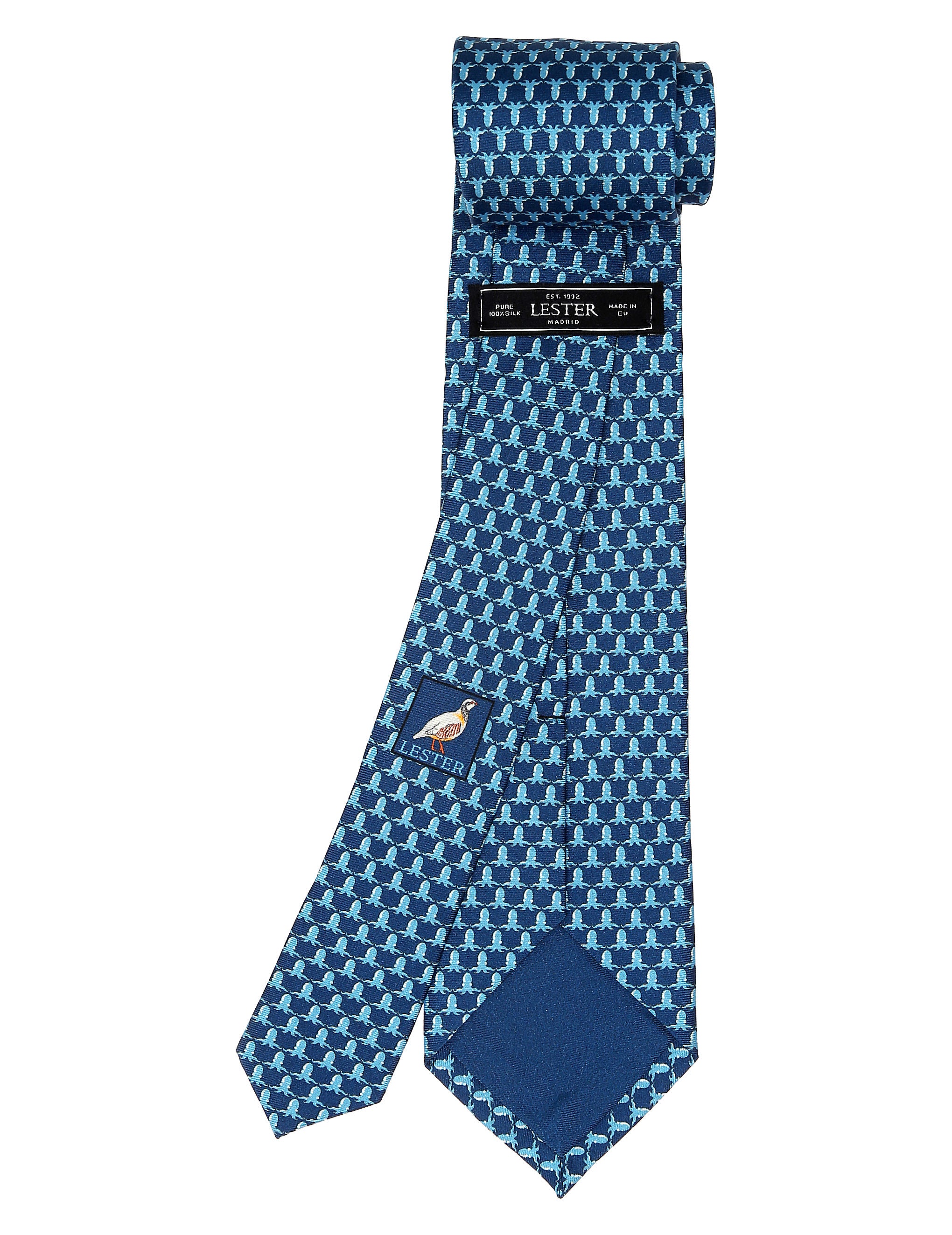 Corbata pulpos Azul/azul