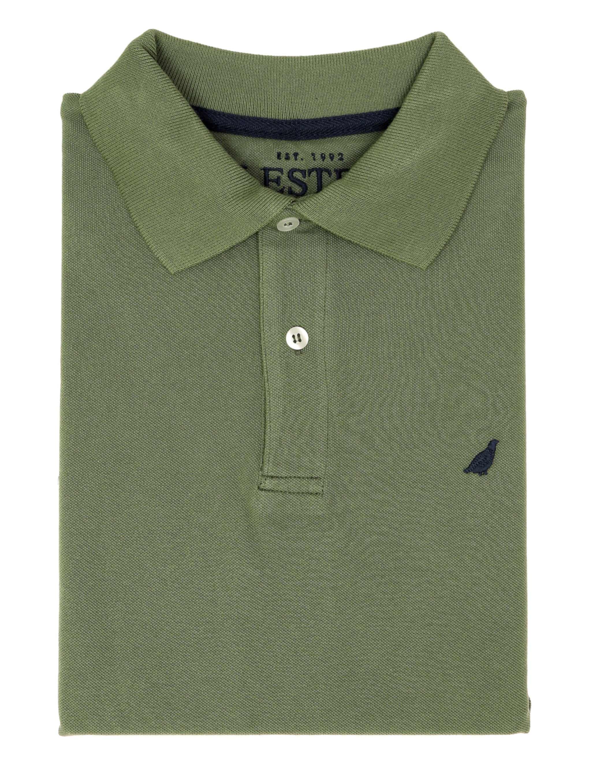 Polo pique manga corta Verde olica