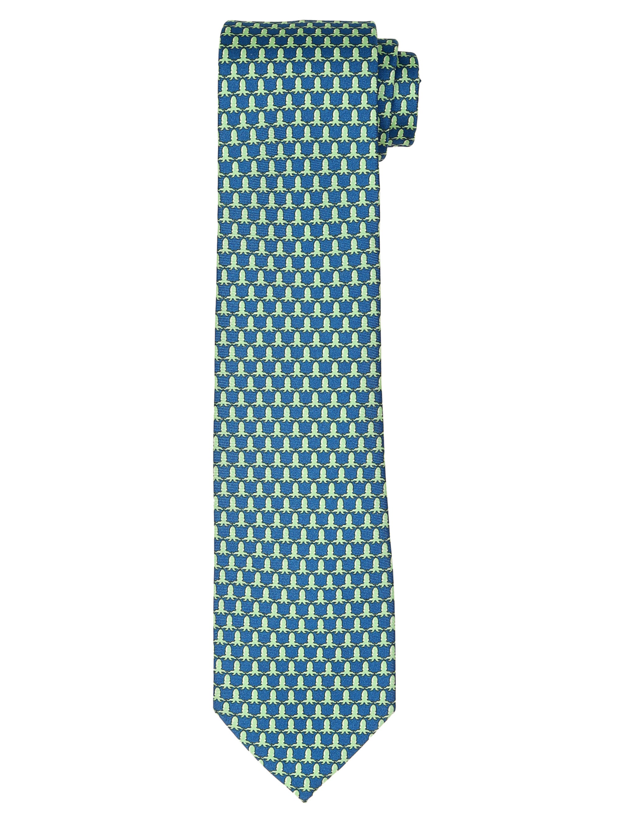 Corbata pulpos Azul/verde