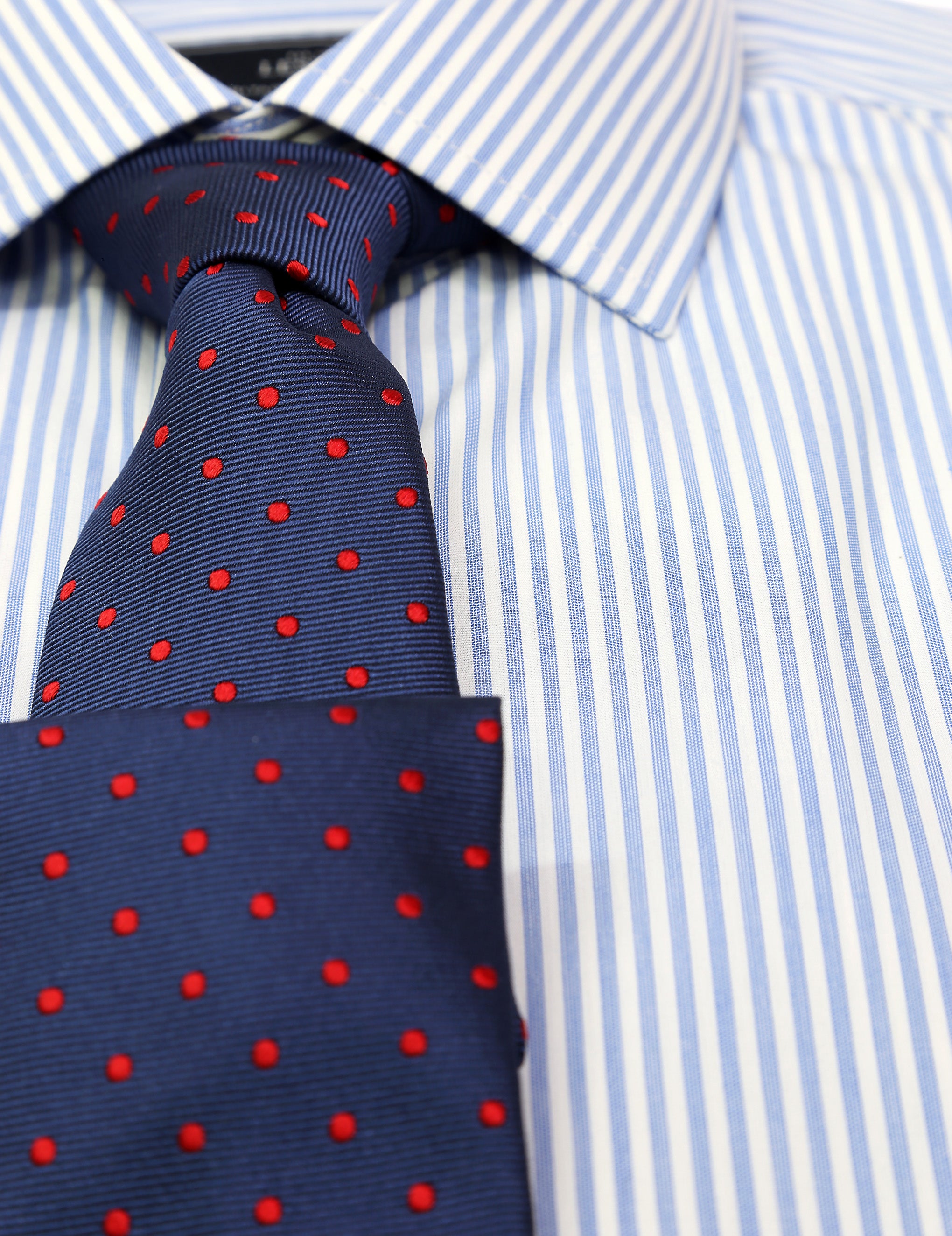 Camisa vestir multirayas Azul