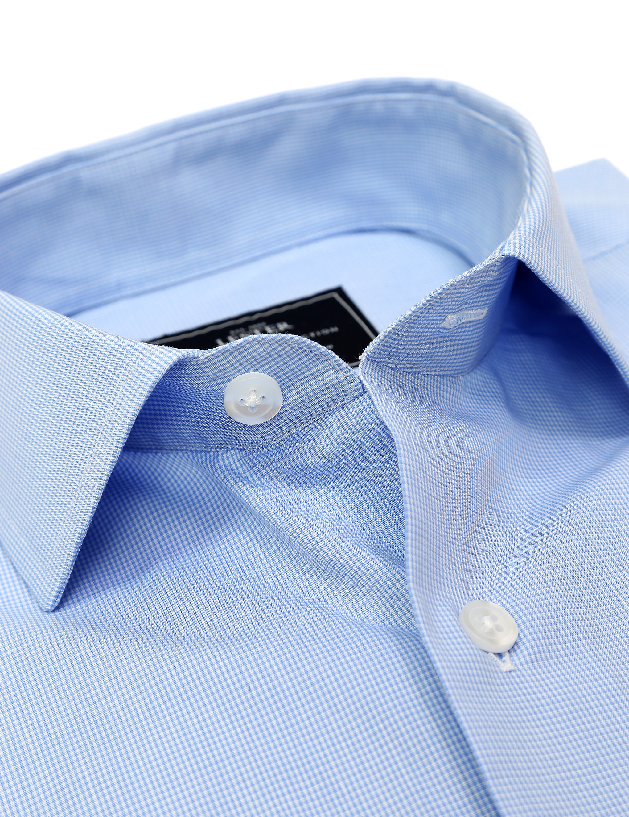 Camisa vestir vichy Azul