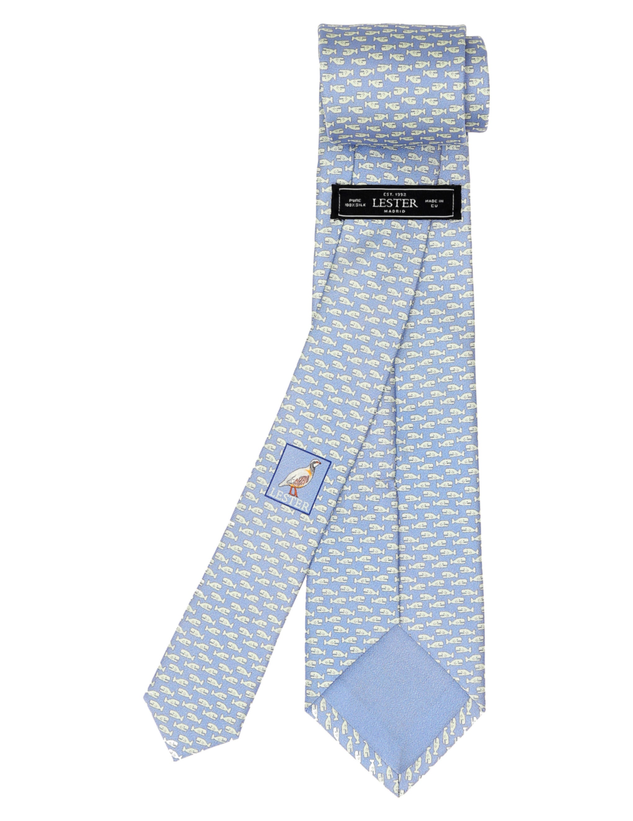 Corbata ballenas Azul/verde