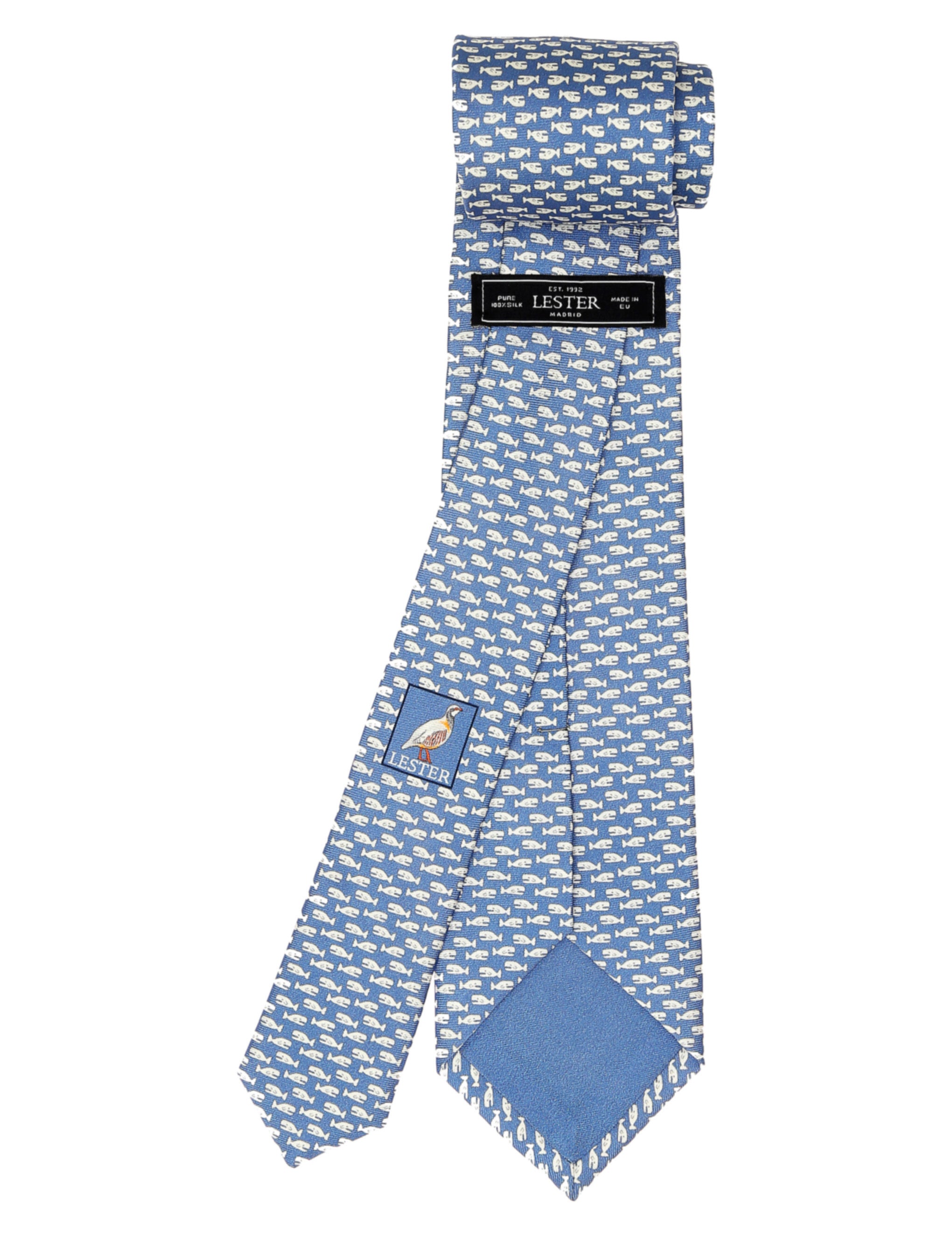 Corbata ballenas Azul/blanco