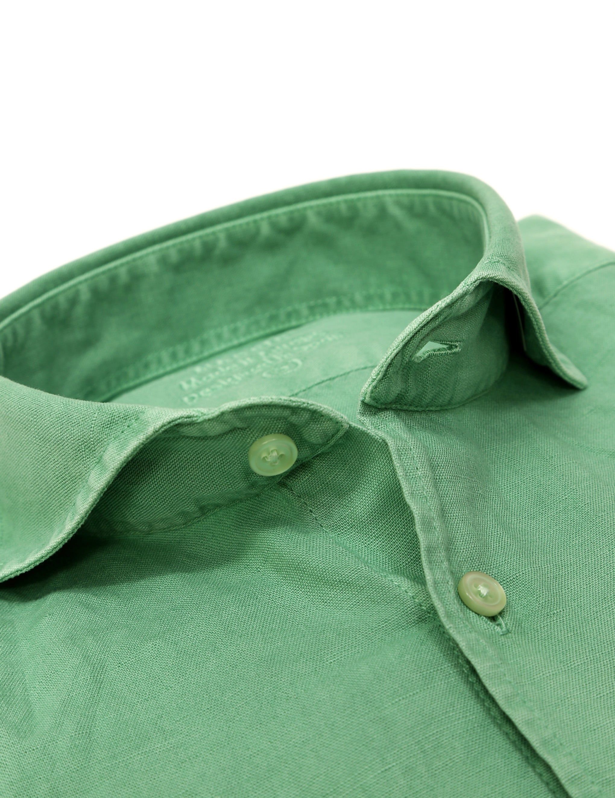 Camisa lino algodón lavada Verde claro