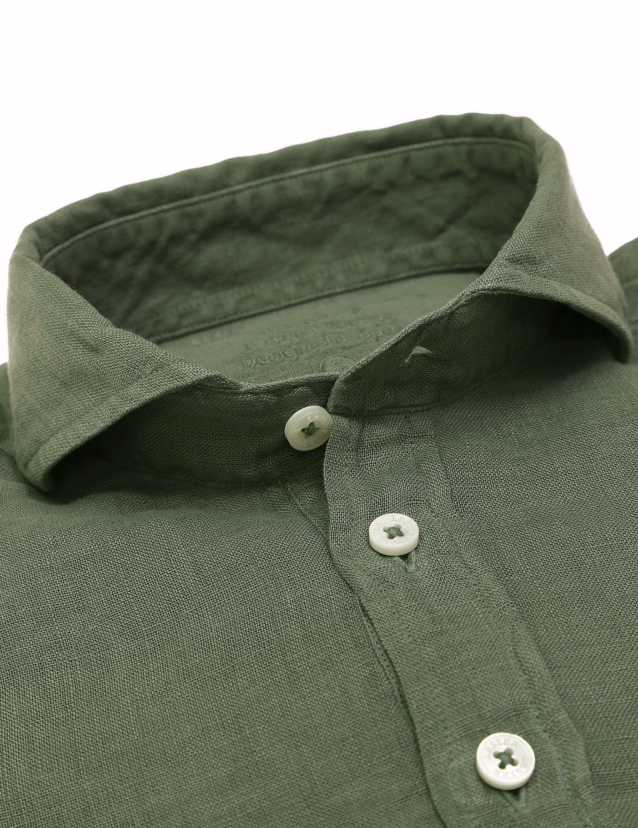 Polera lino Verde caza