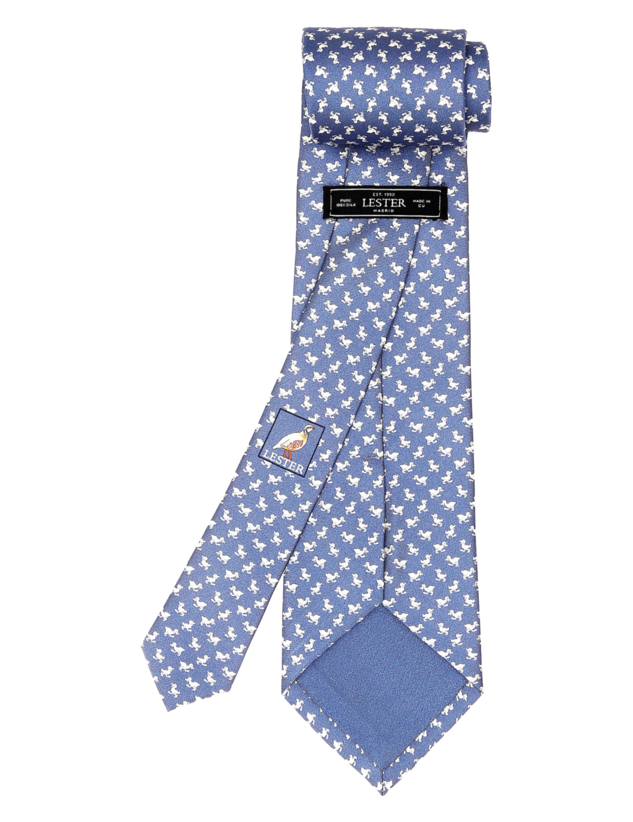 Corbata patitos Azul/blanco