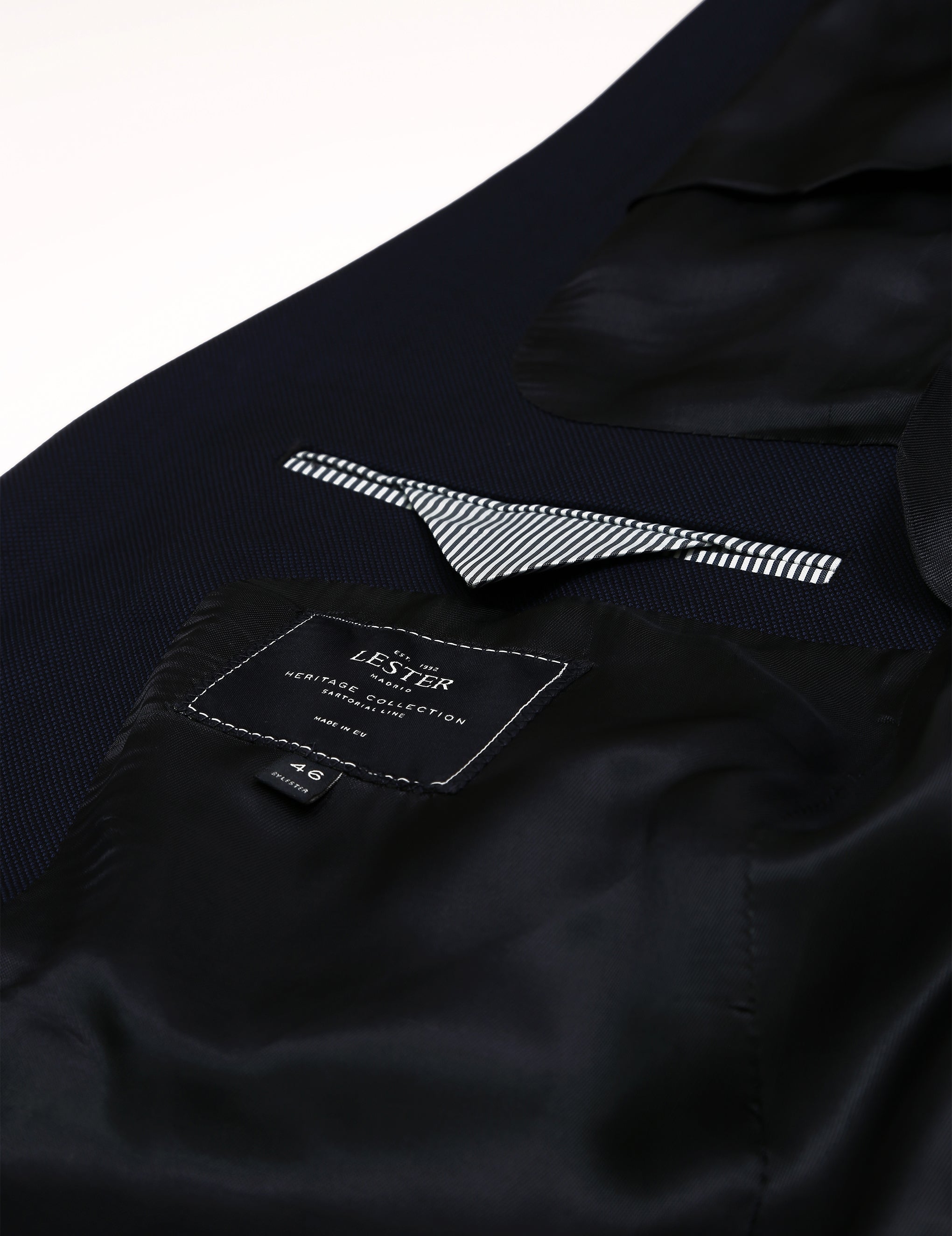 Traje ojo de perdiz s/p Azul marino