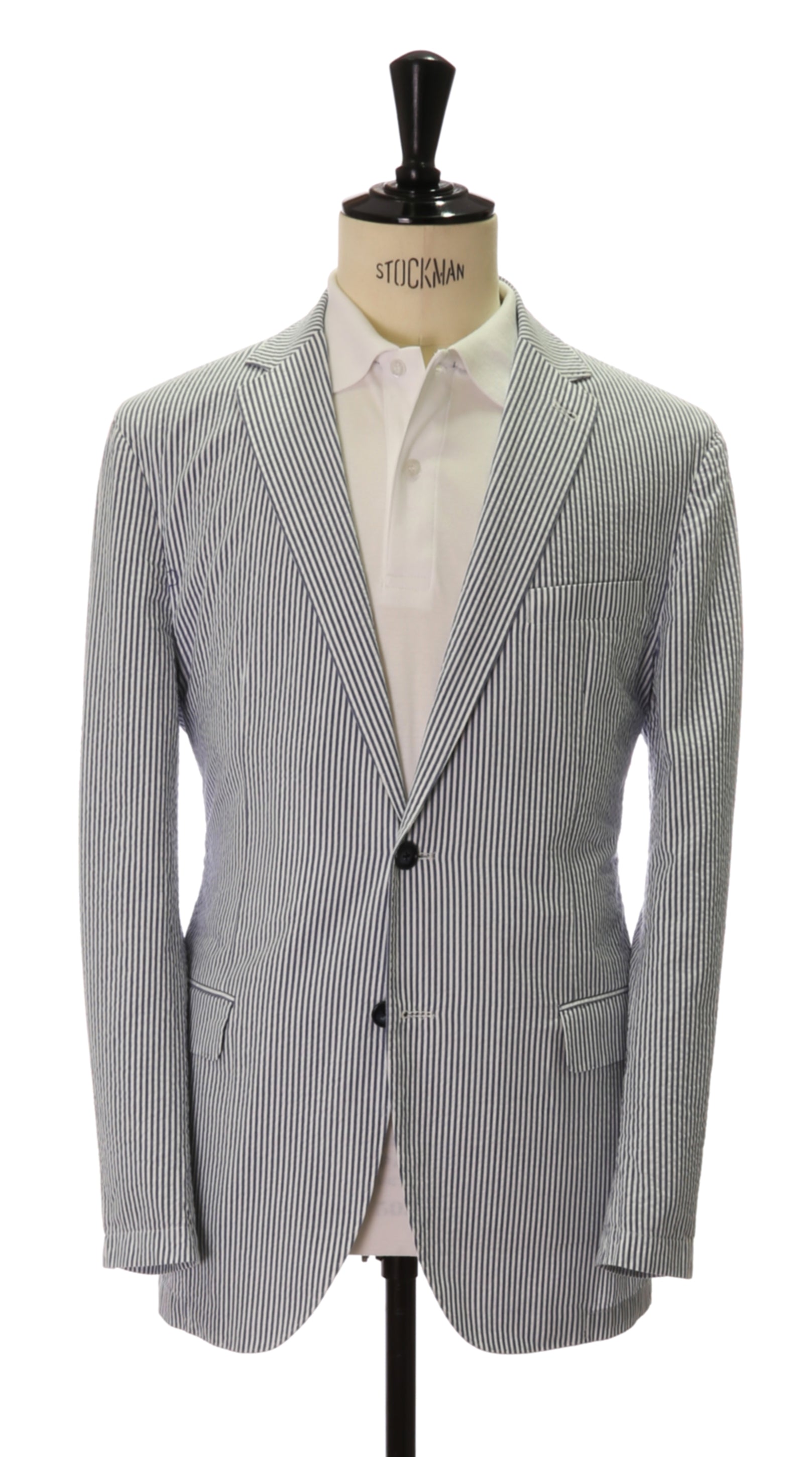 Chaqueta seersucker Azul