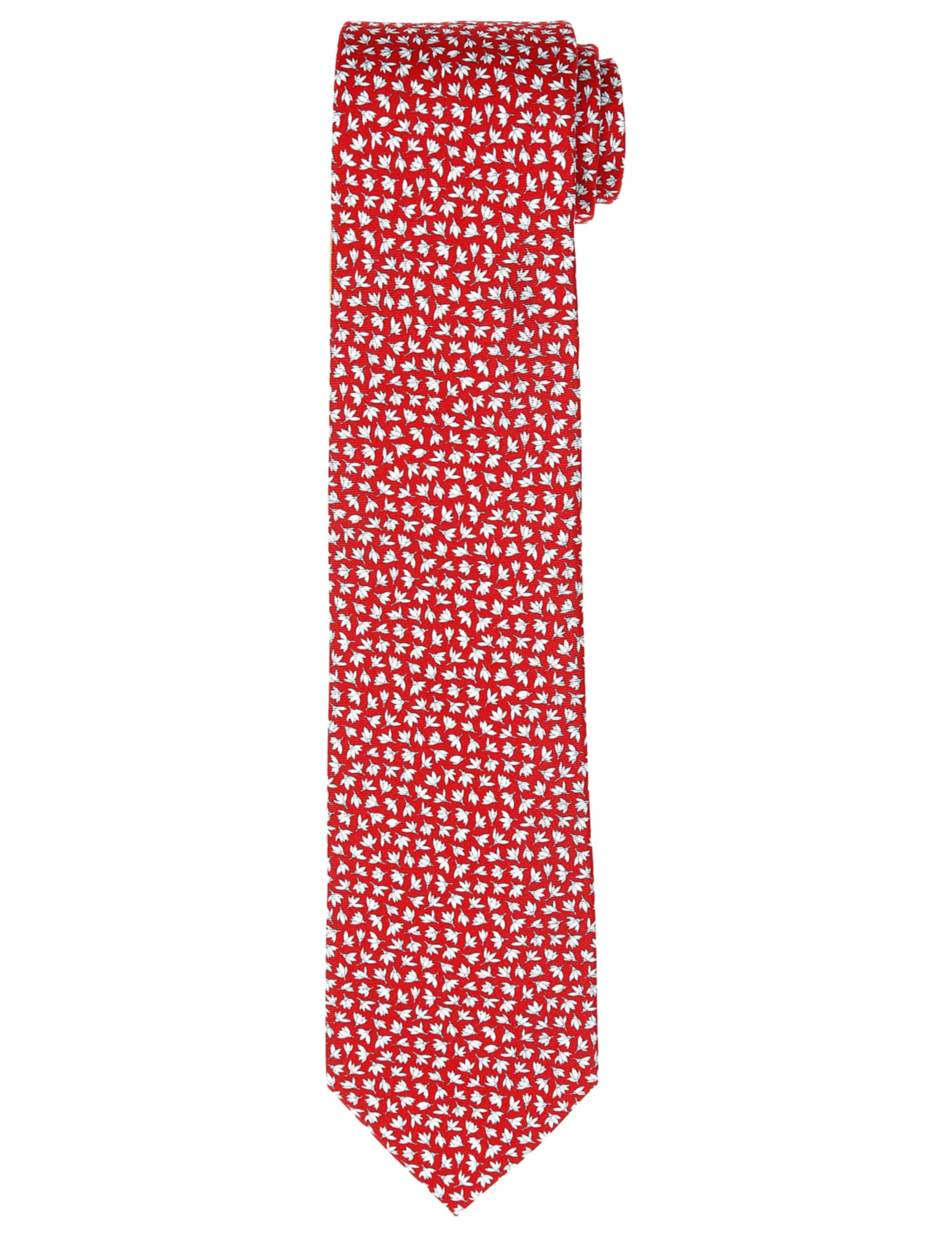 Corbata hojas Rojo/azul