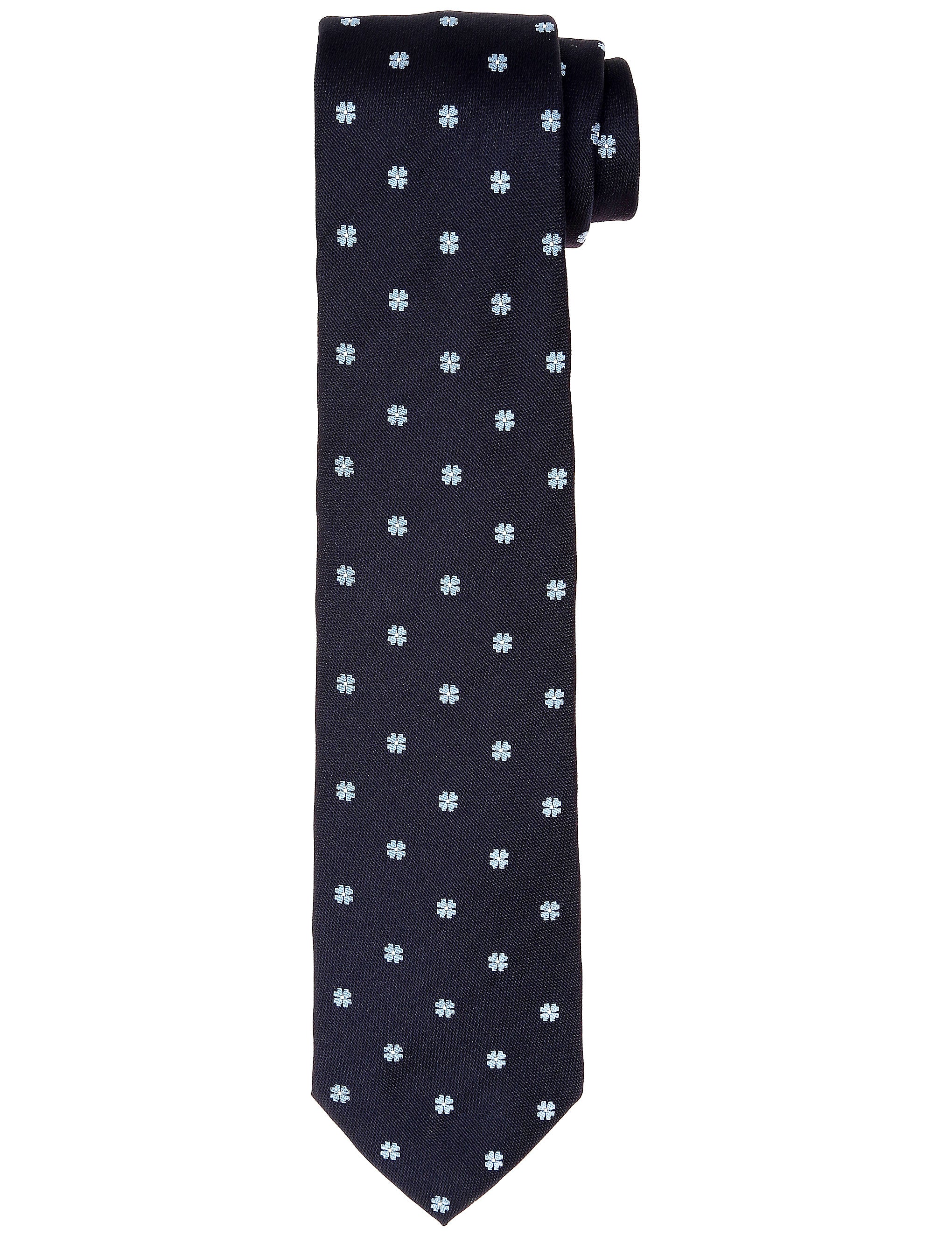 Corbata trebol Azul/azul