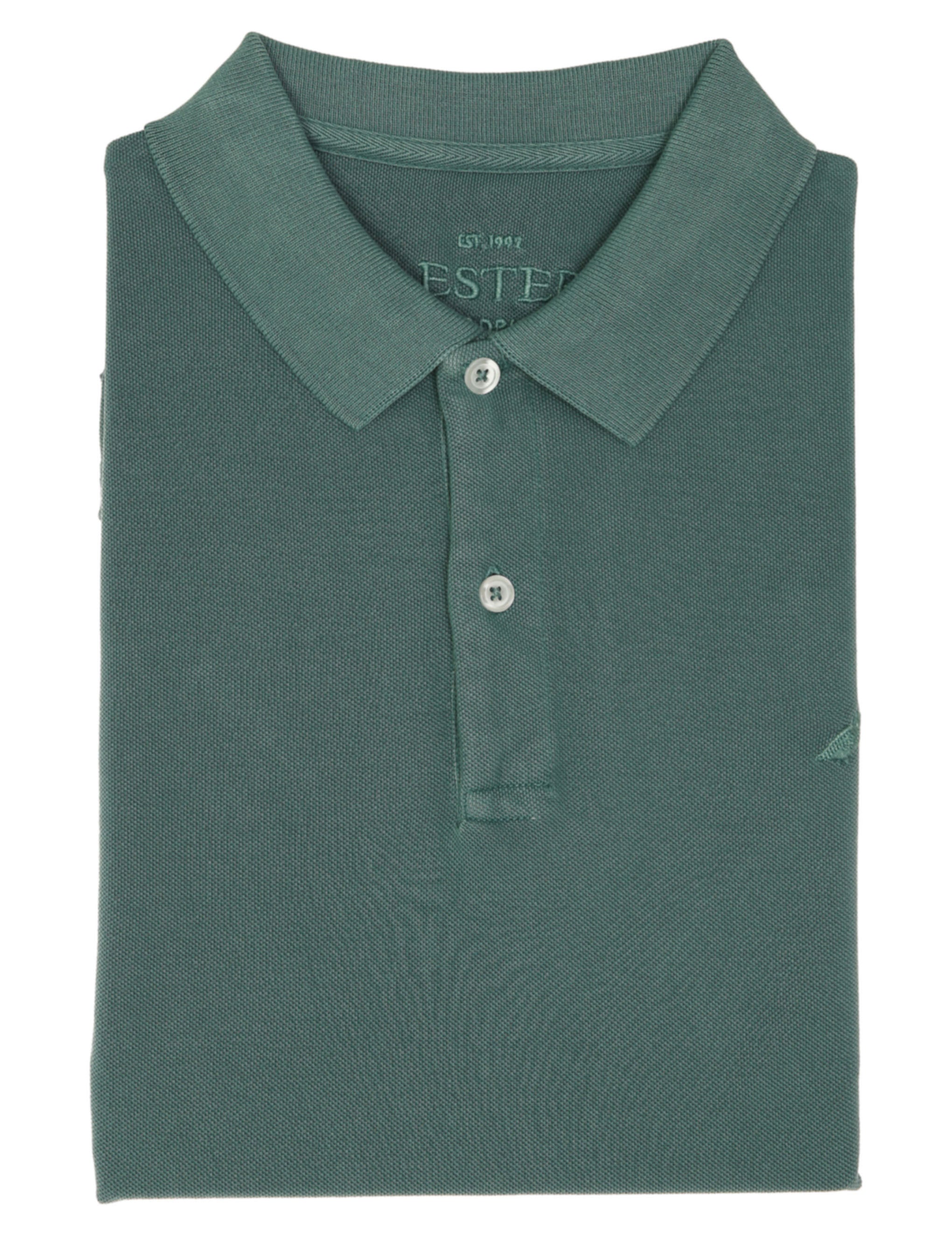 Polo manga corta lavado perdiz Verde