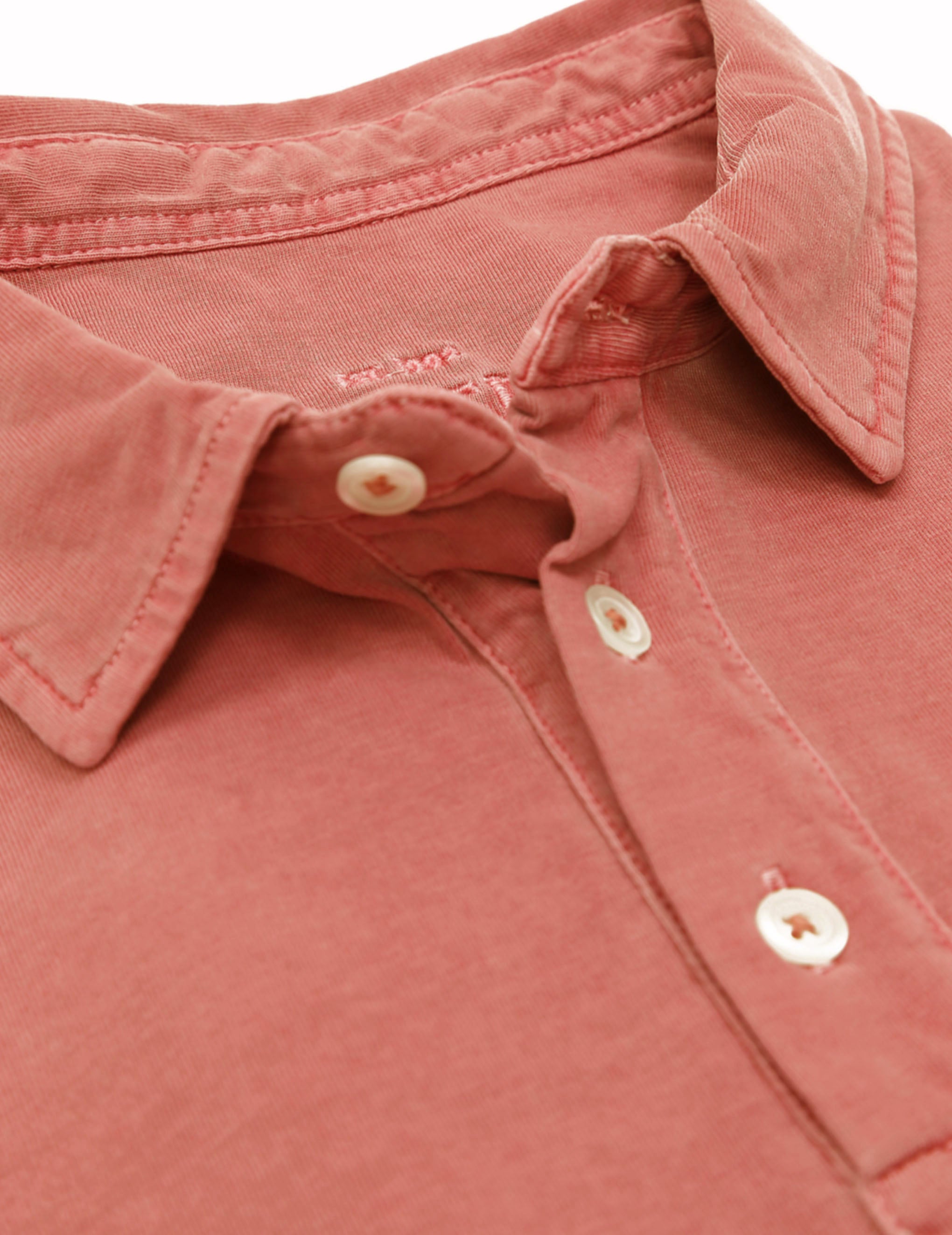 Polo jersey lavado Fresa
