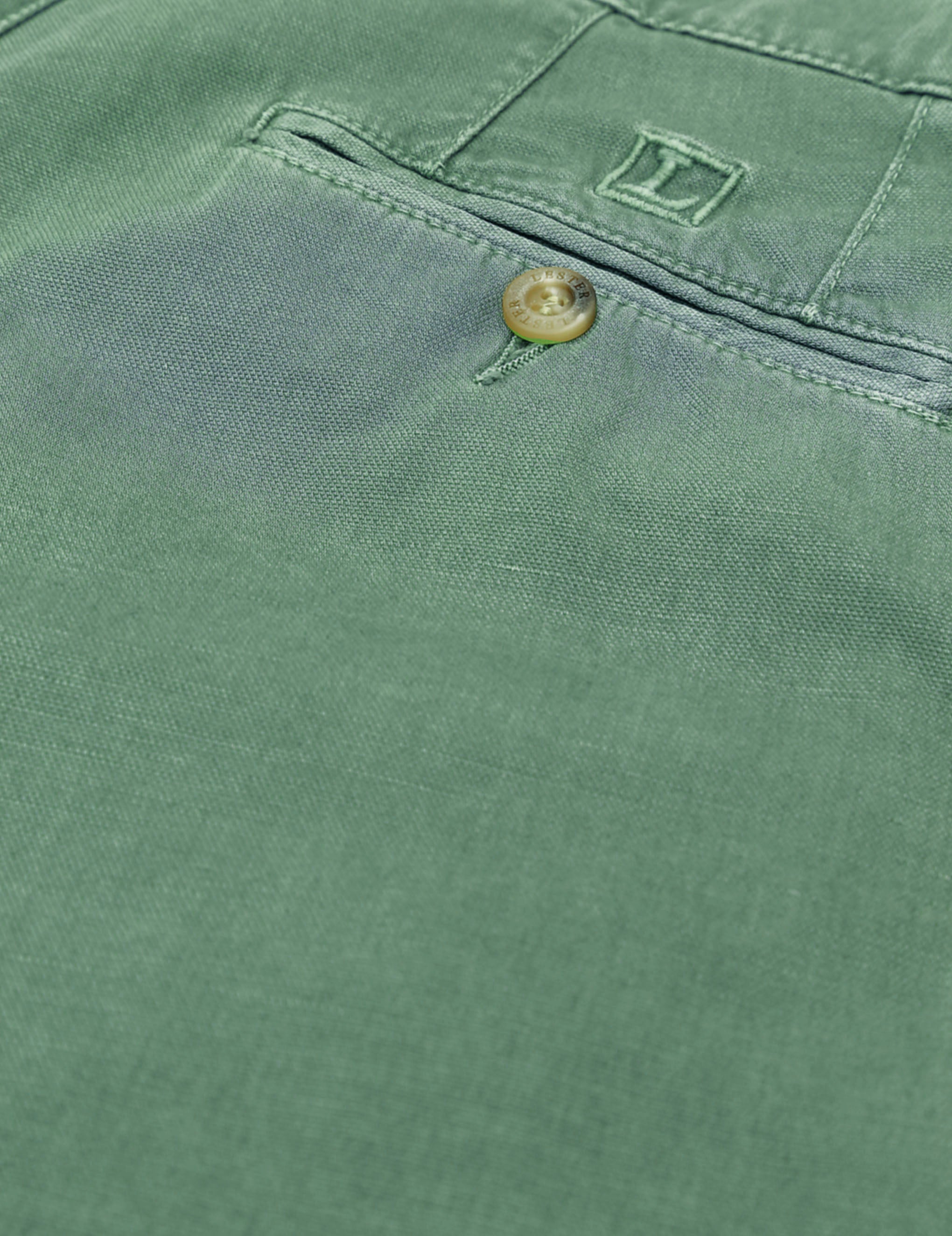 Pantalón lino algodón Verde