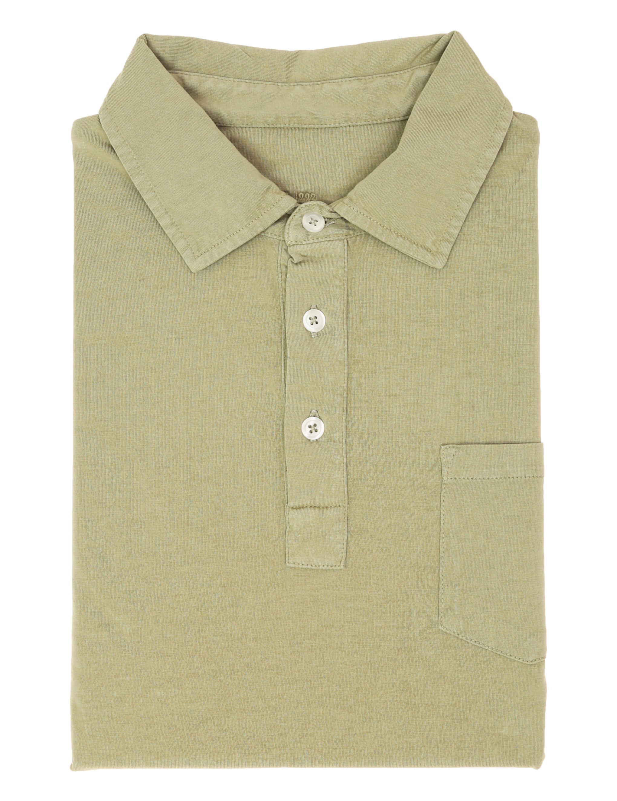 Polo jersey lavado Verde