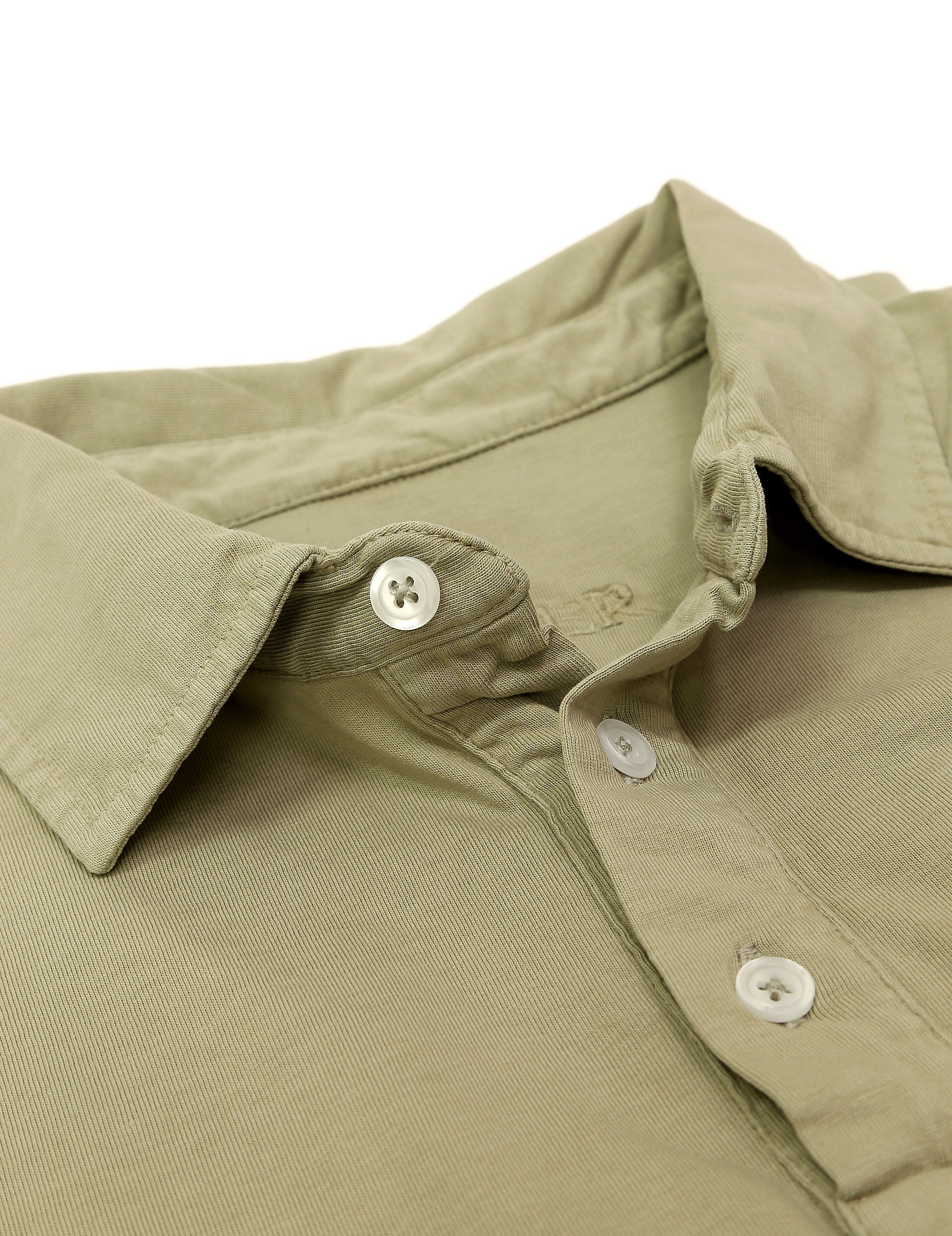 Polo jersey lavado Verde