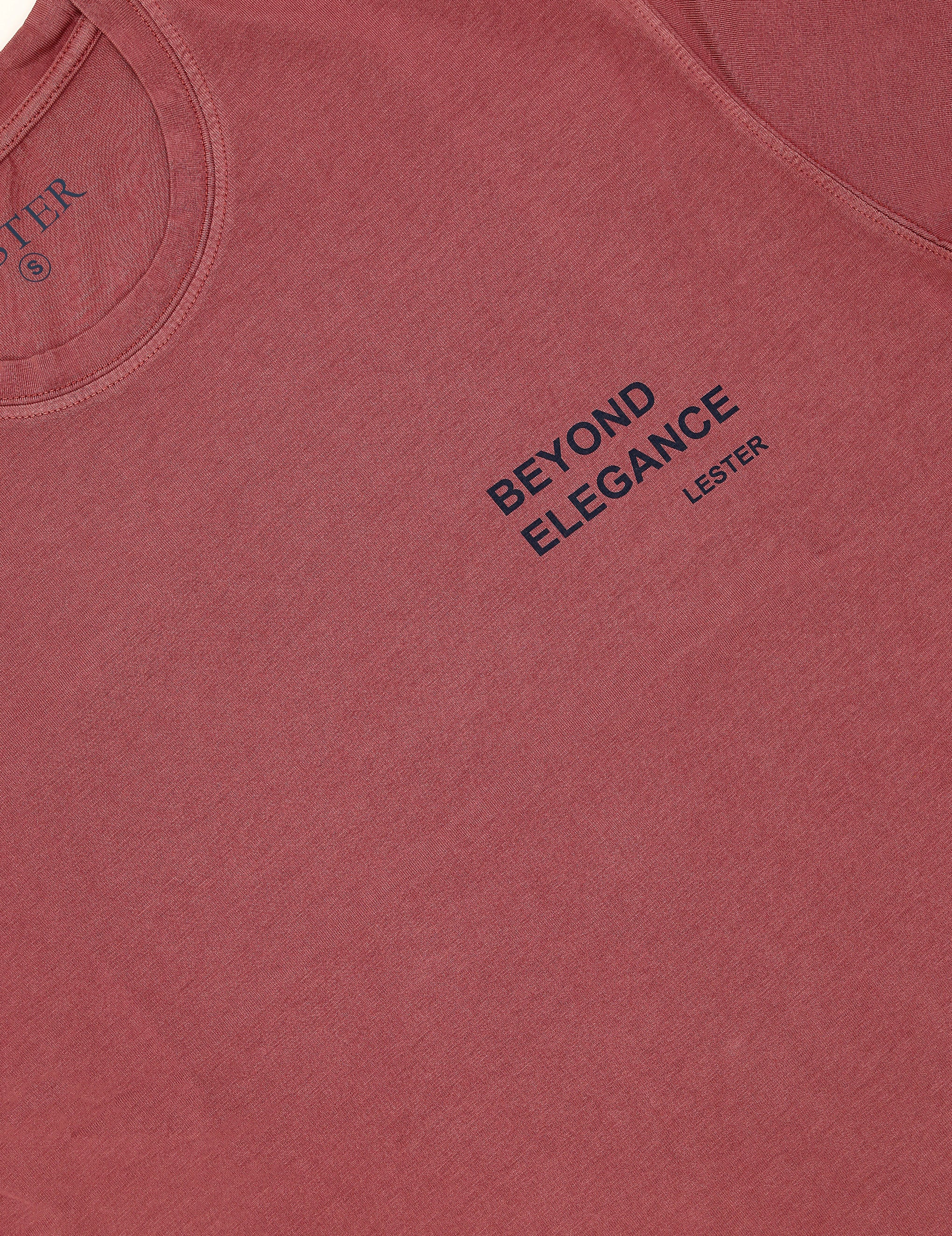Camiseta lavada beyond Burdeos