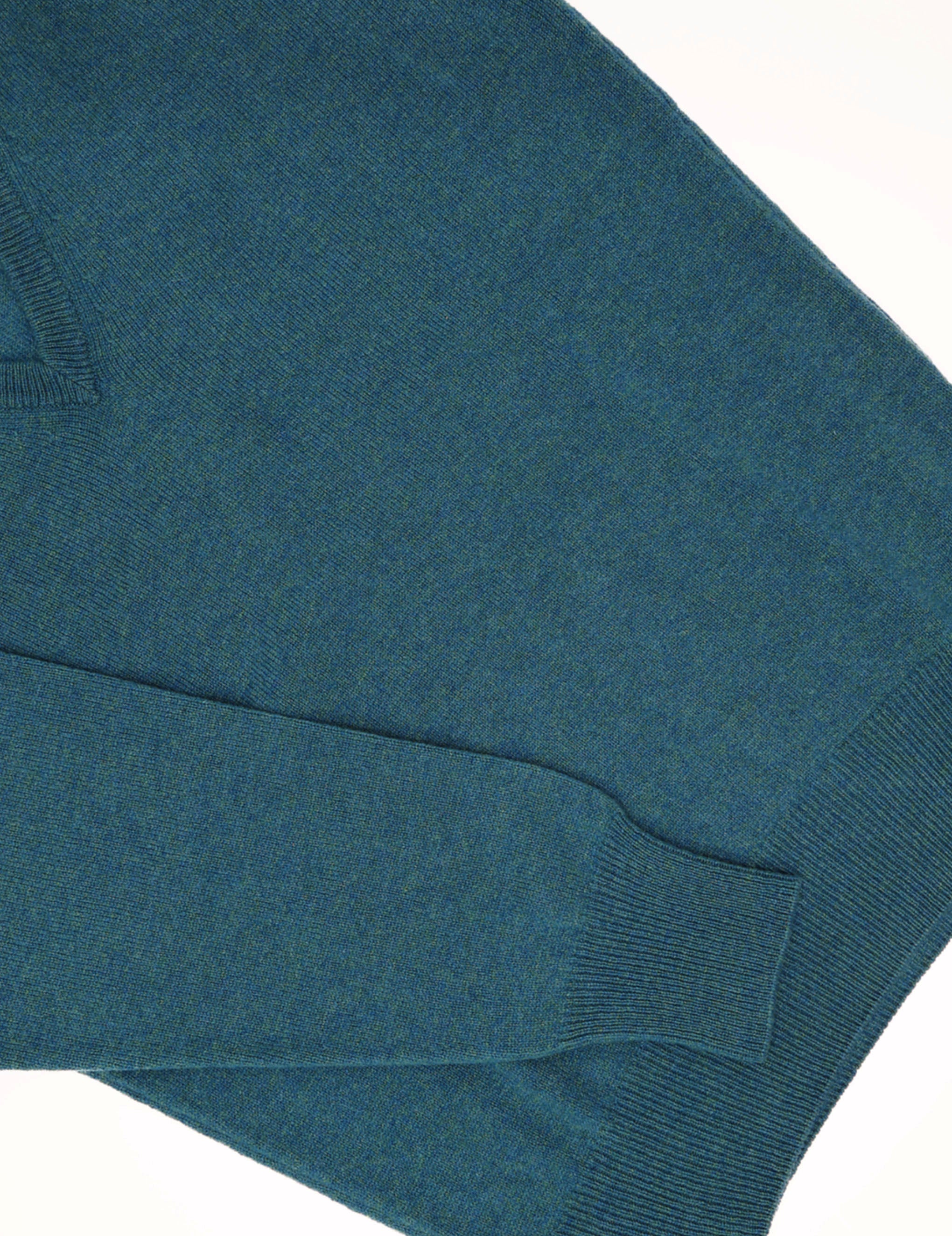 Jersey lana pico Verde agua