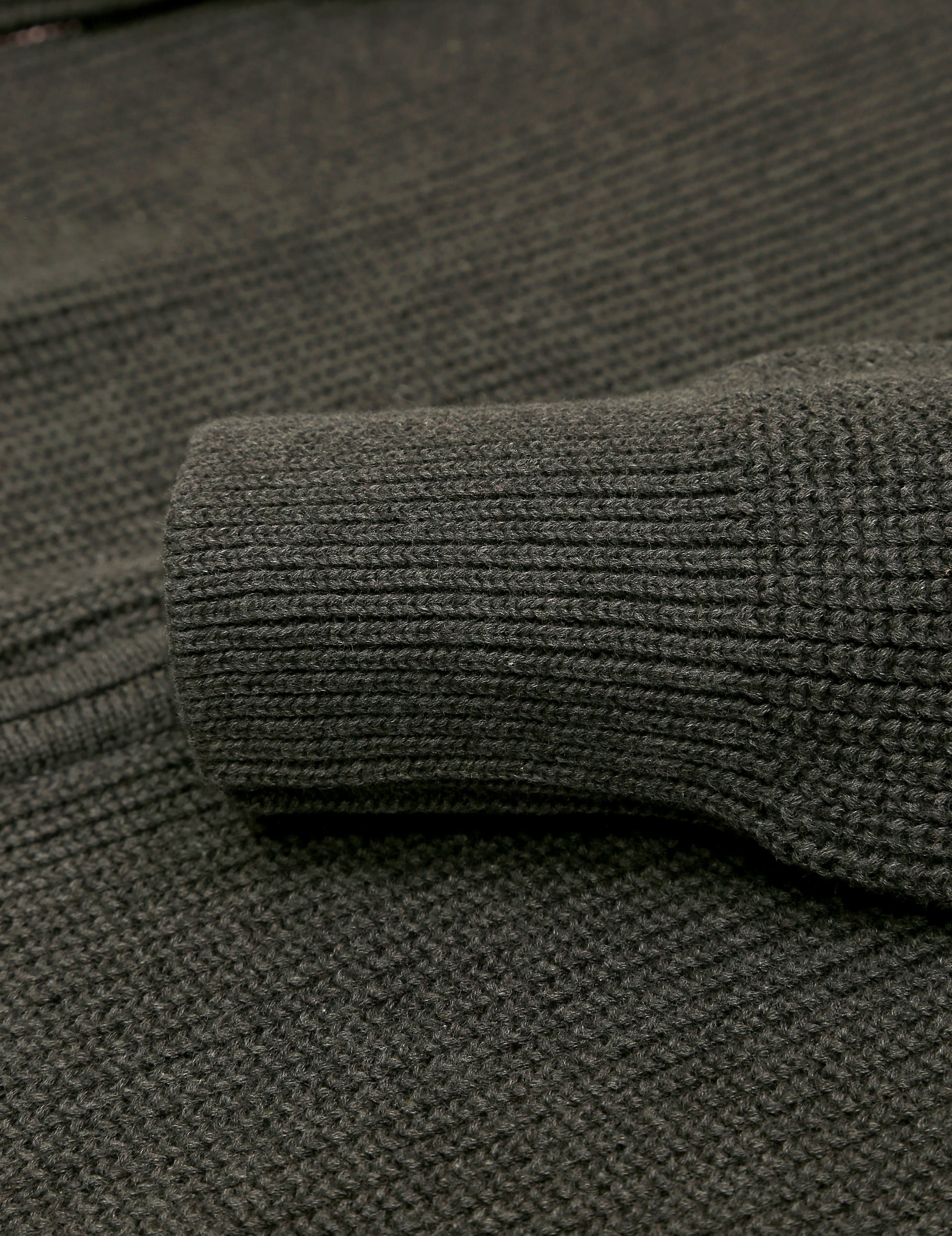 Cardigan algodón cremallera Gris