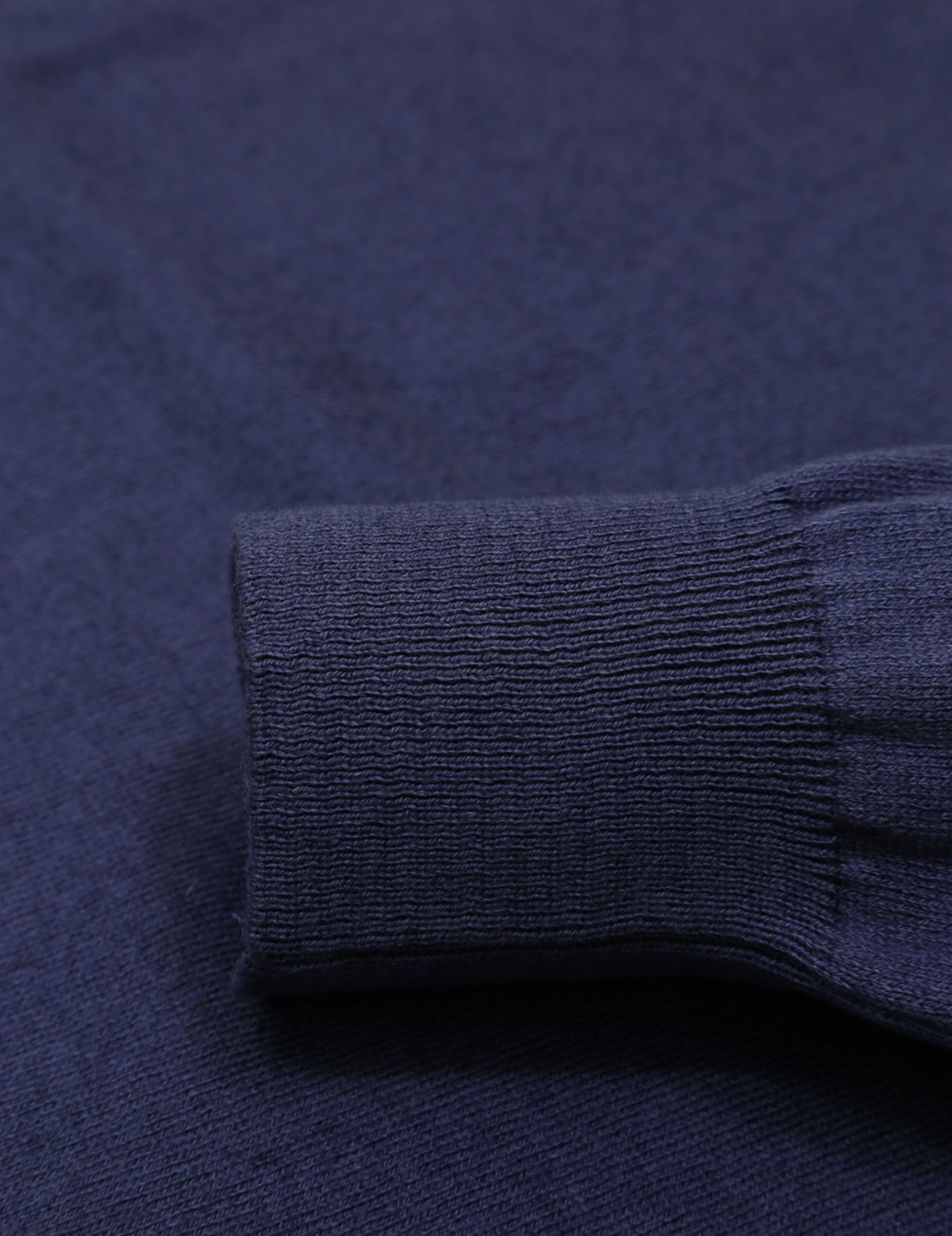 Jersey pico algodón cashmere Azul medio