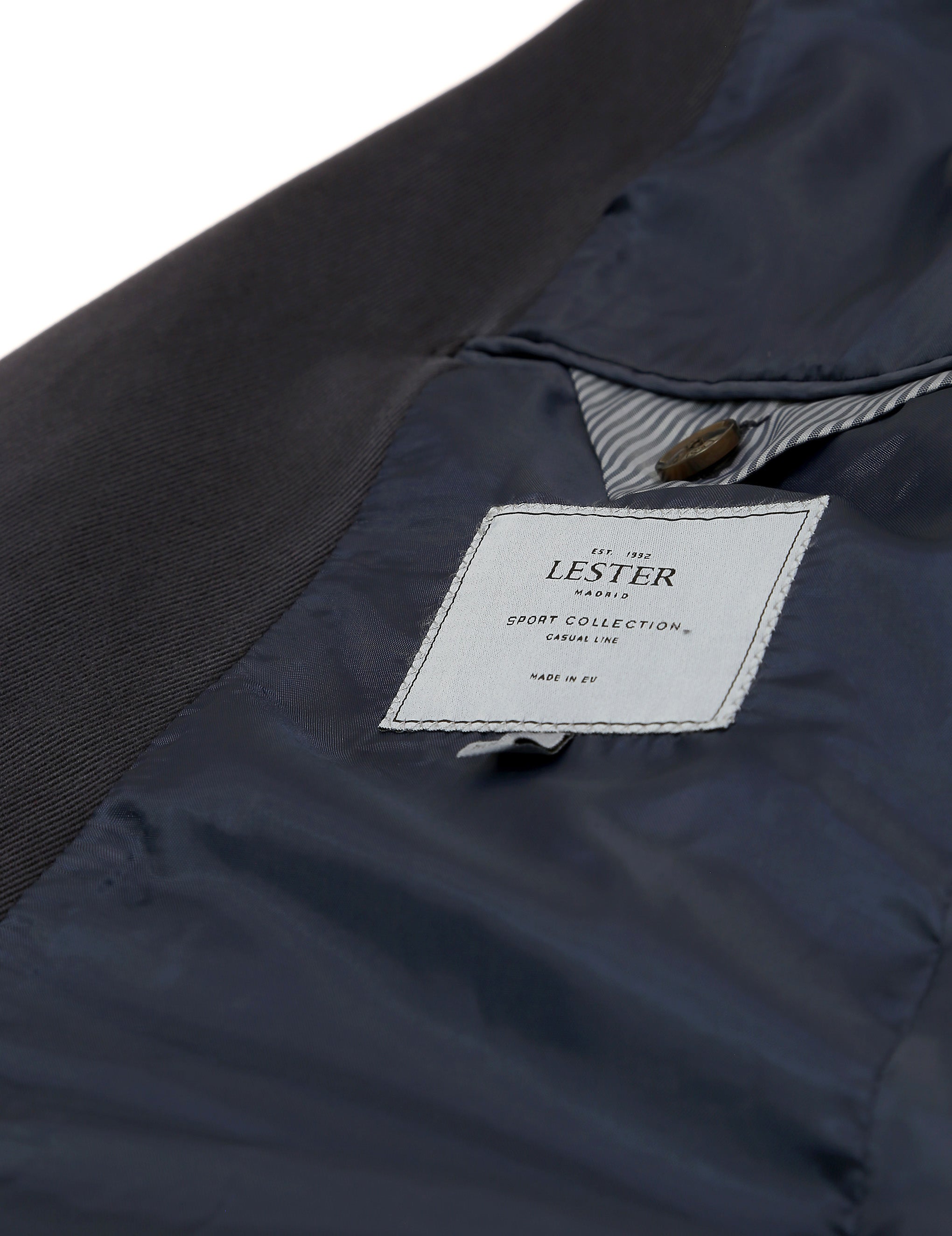 Chaqueta sarga lavada Azul