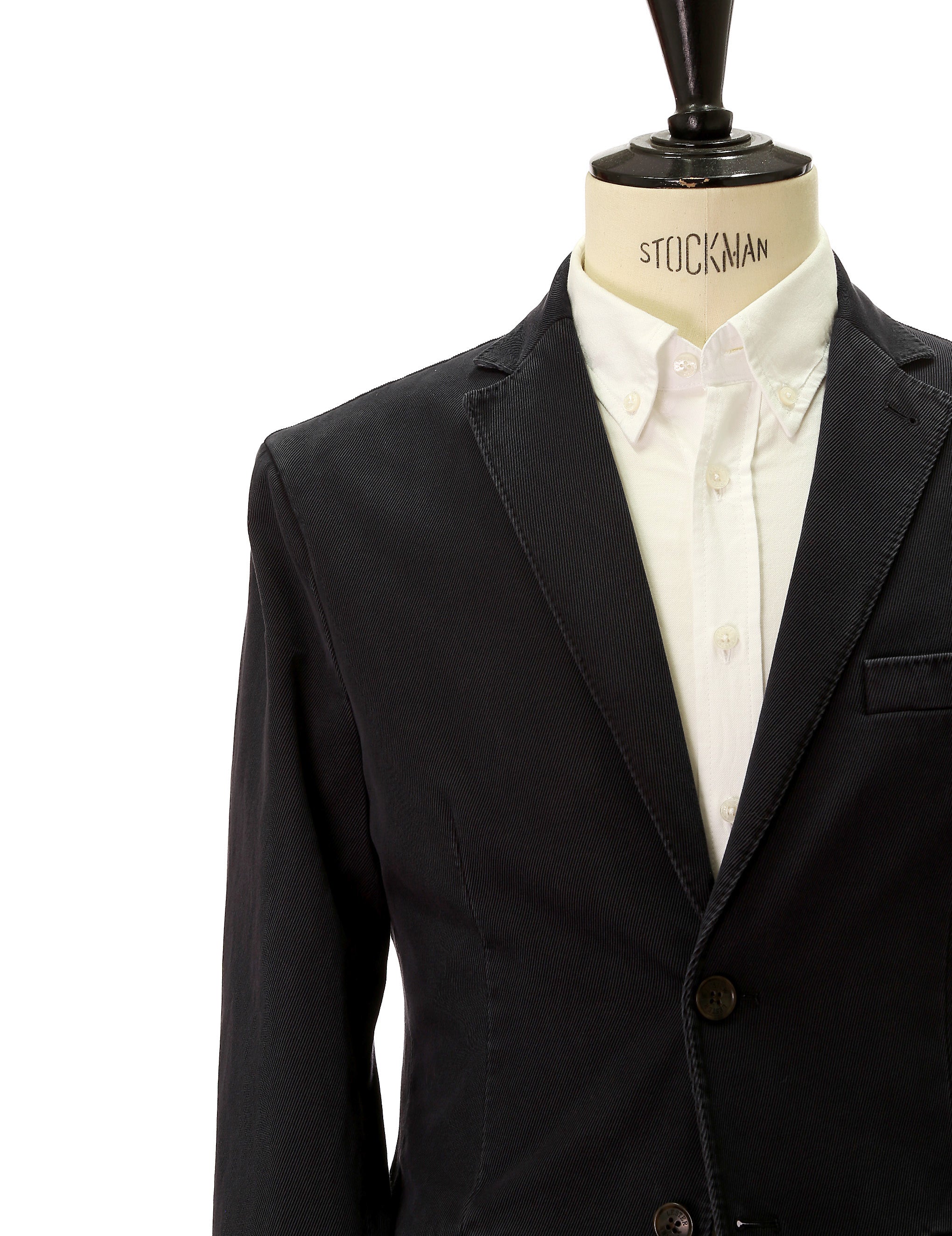 Chaqueta sarga lavada Azul