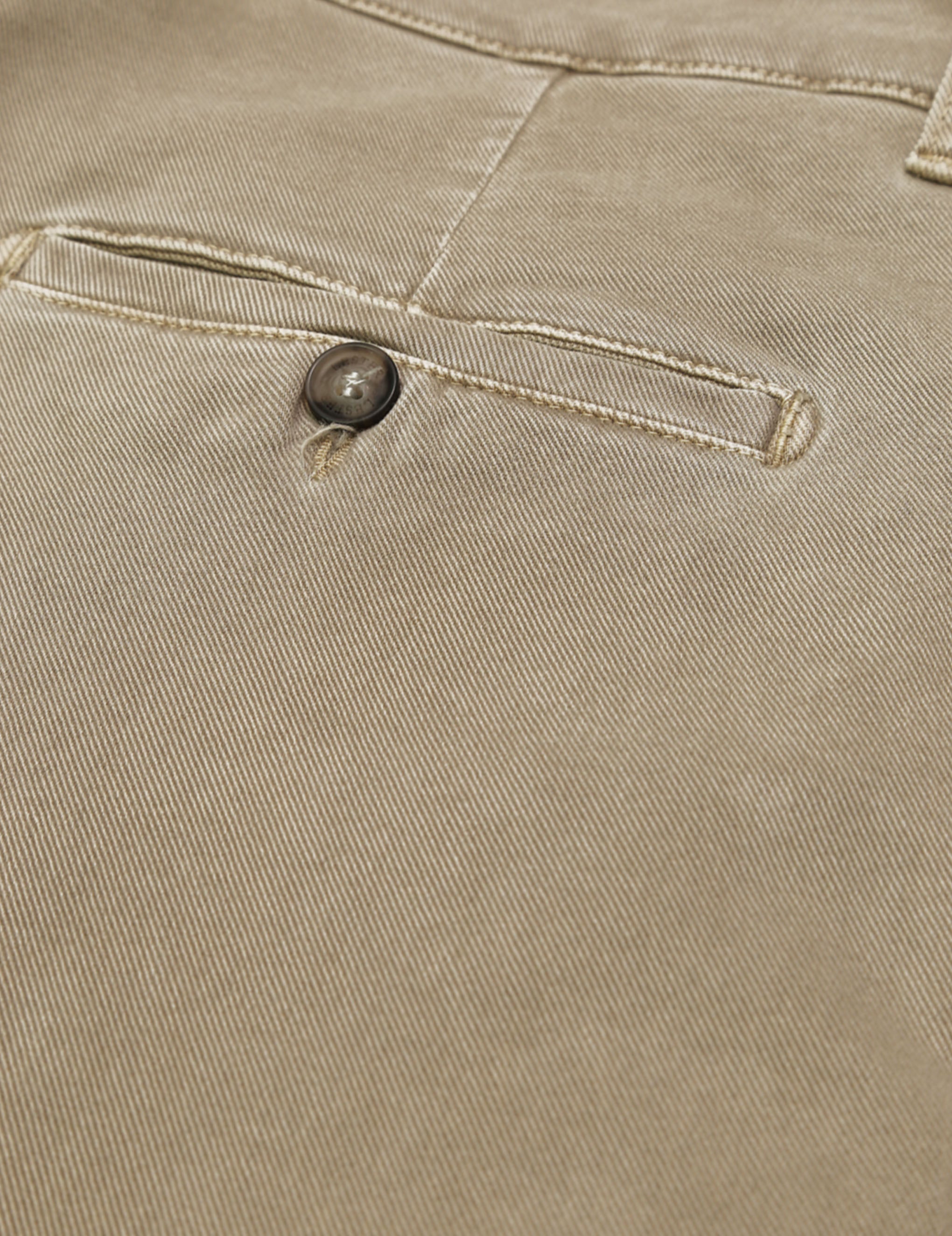 Pantalón sarga lavado Beige