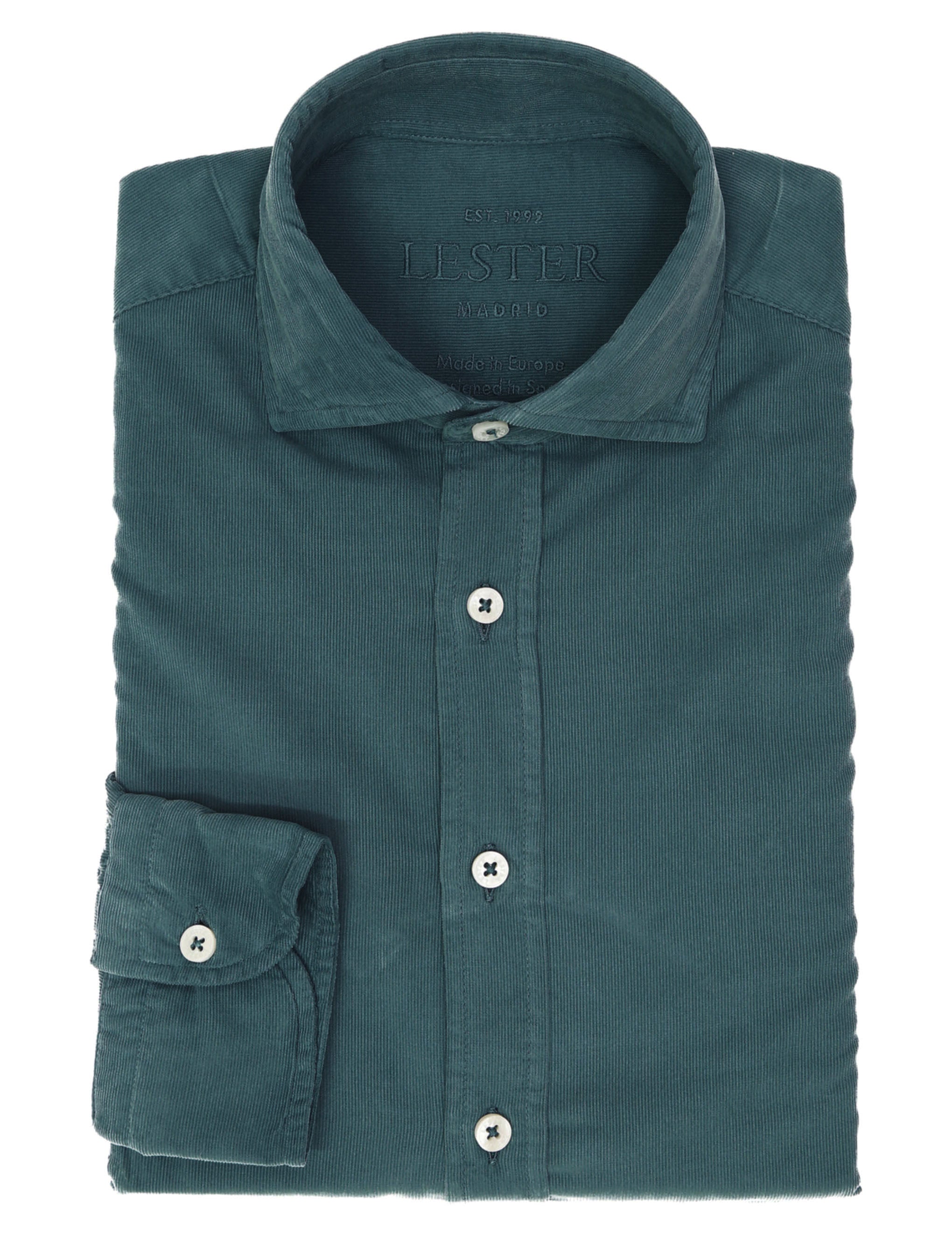 Camisa micropana tintada Verde