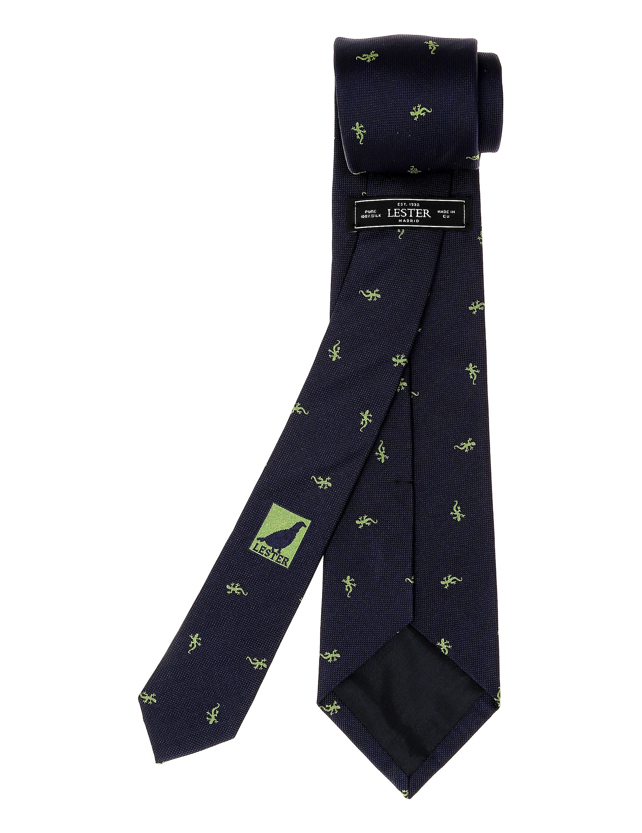 Corbata lagartijas Azul/verde