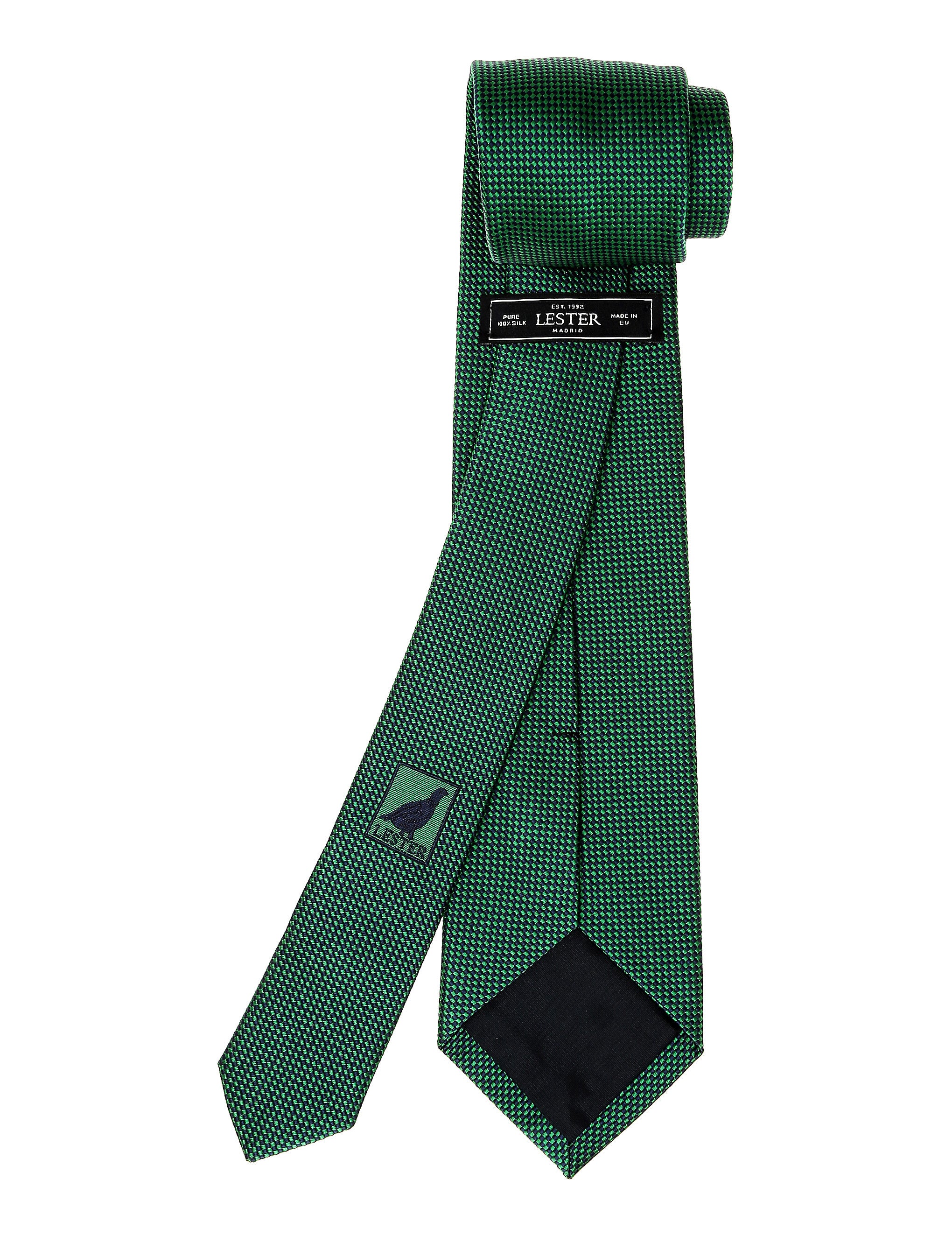 Corbata falso liso Azul/verde